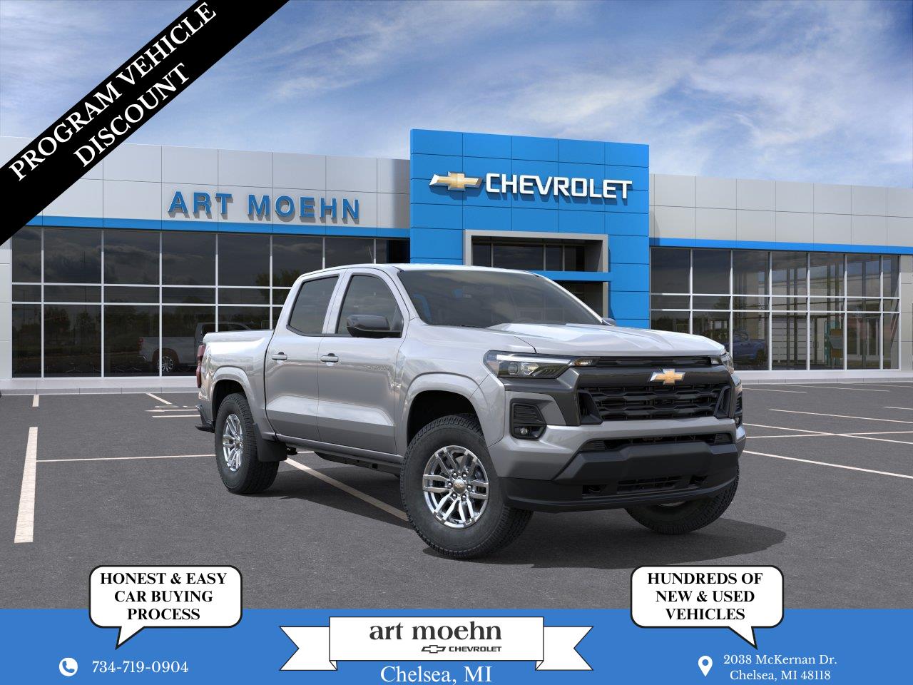 Sterling Gray Metallic 2026 Chevrolet Colorado Pickup Truck Four-Wheel Drive 8-Speed Automatic