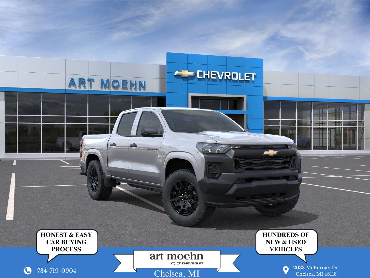 Sterling Gray Metallic 2026 Chevrolet Colorado Pickup Truck Four-Wheel Drive 8-Speed Automatic