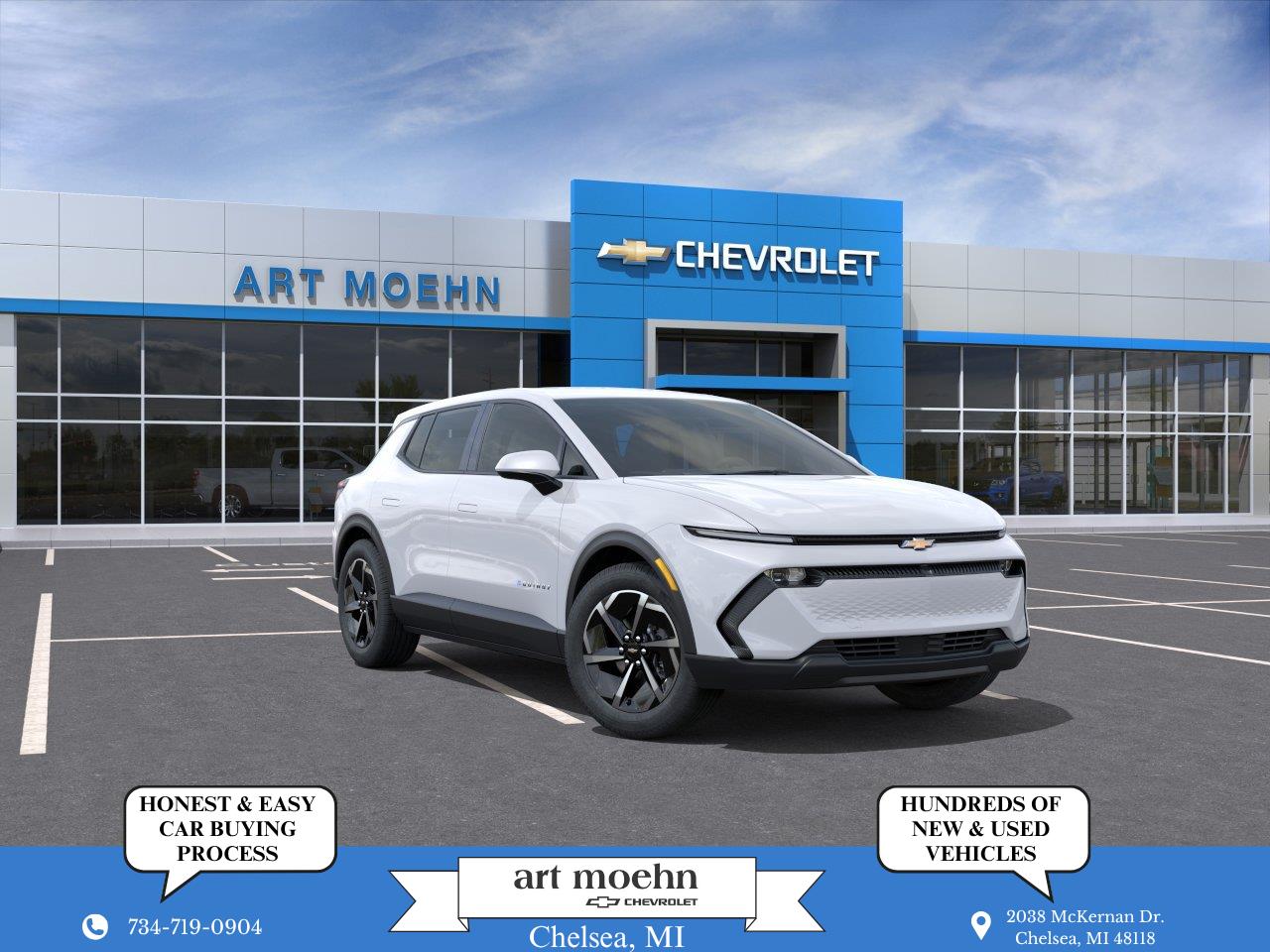 Summit White 2026 Chevrolet Equinox EV SUV / Crossover Front-Wheel Drive Automatic
