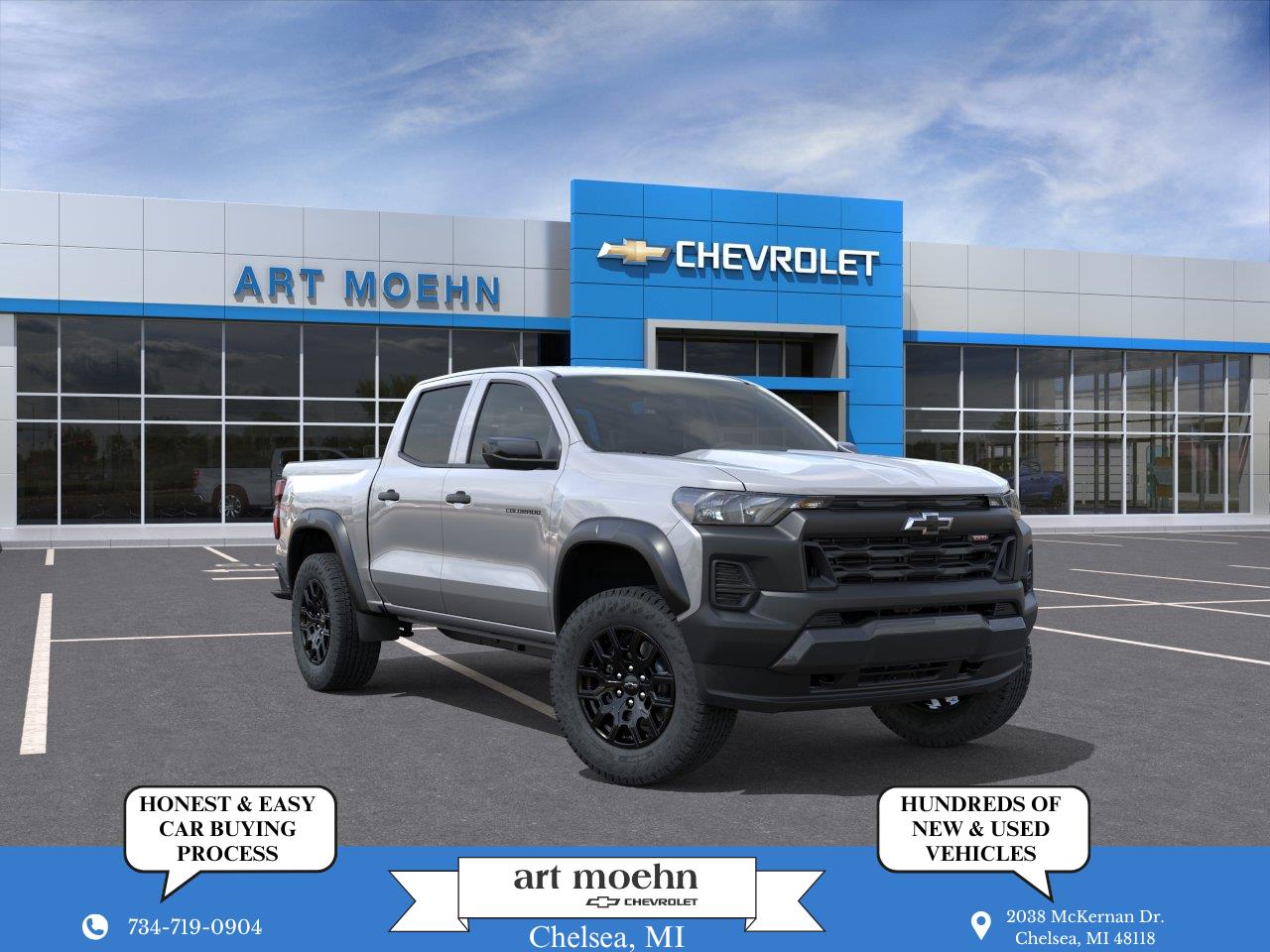Sterling Gray Metallic 2026 Chevrolet Colorado Pickup Truck Four-Wheel Drive 8-Speed Automatic
