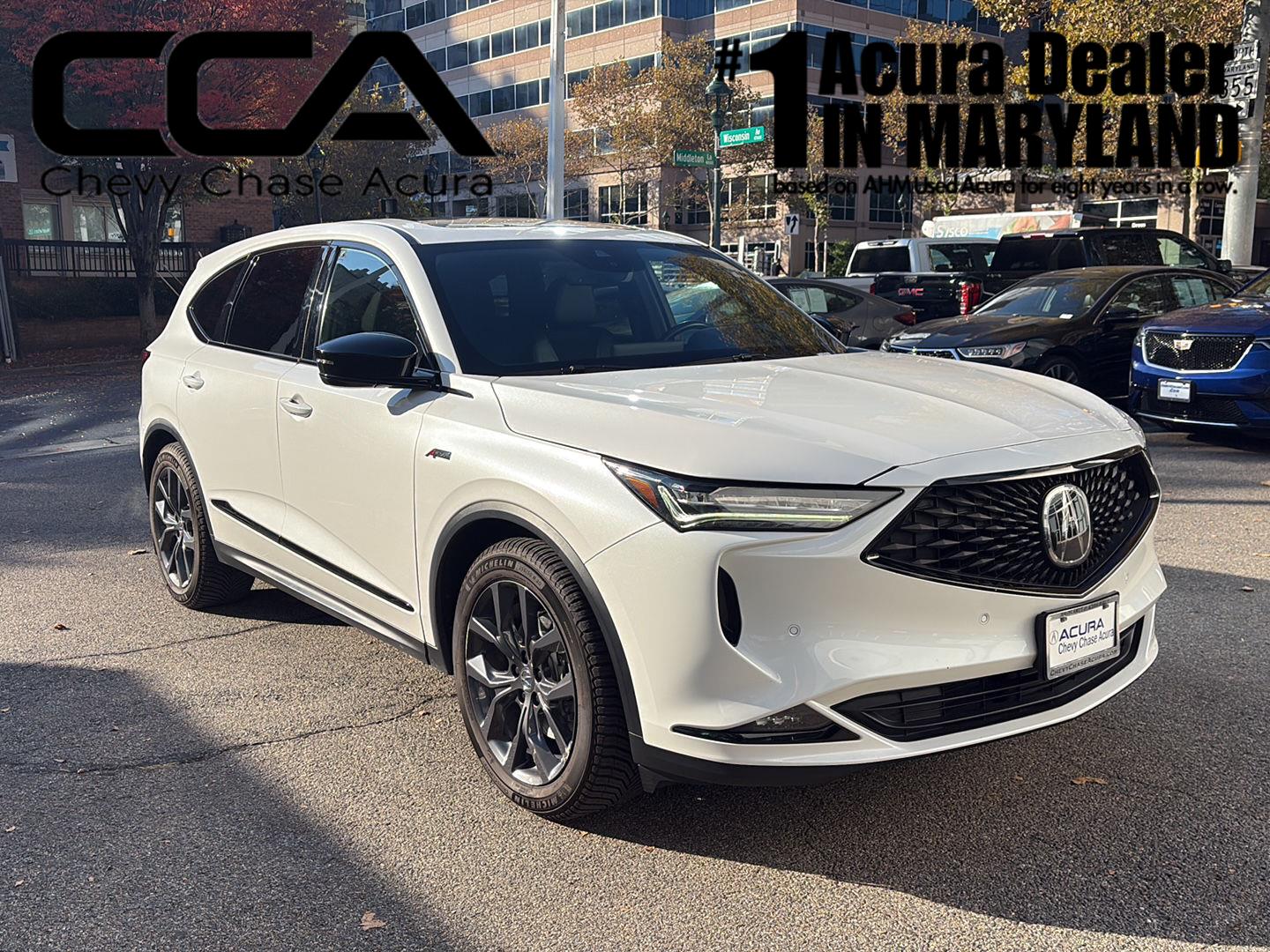 Platinum White Pearl 2023 Acura MDX SUV / Crossover All-Wheel Drive Automatic
