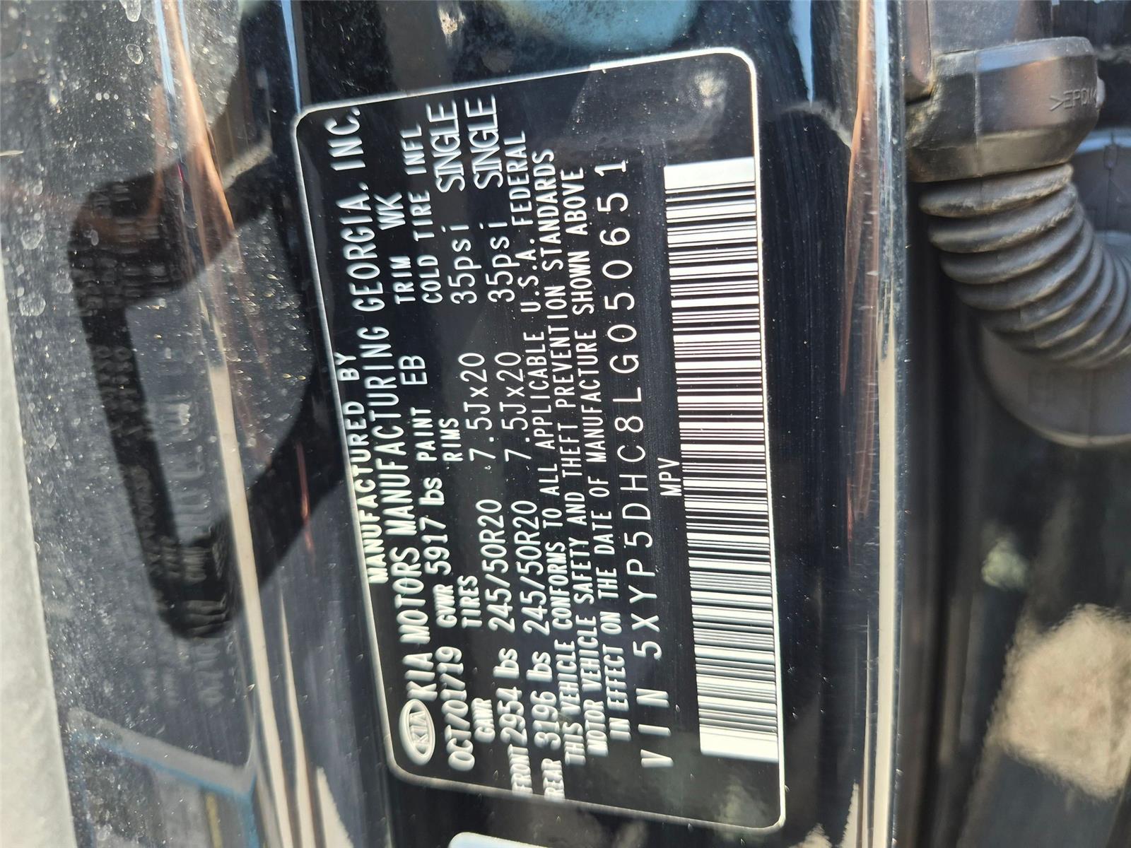 Used 2020 Ebony Black Kia SX image 37