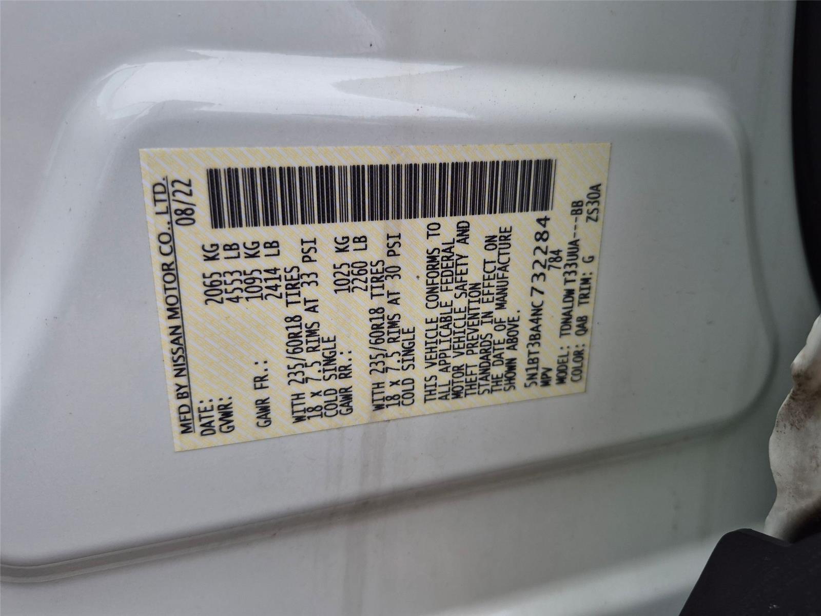 Used 2022 Pearl White Tricoat Nissan SV image 33