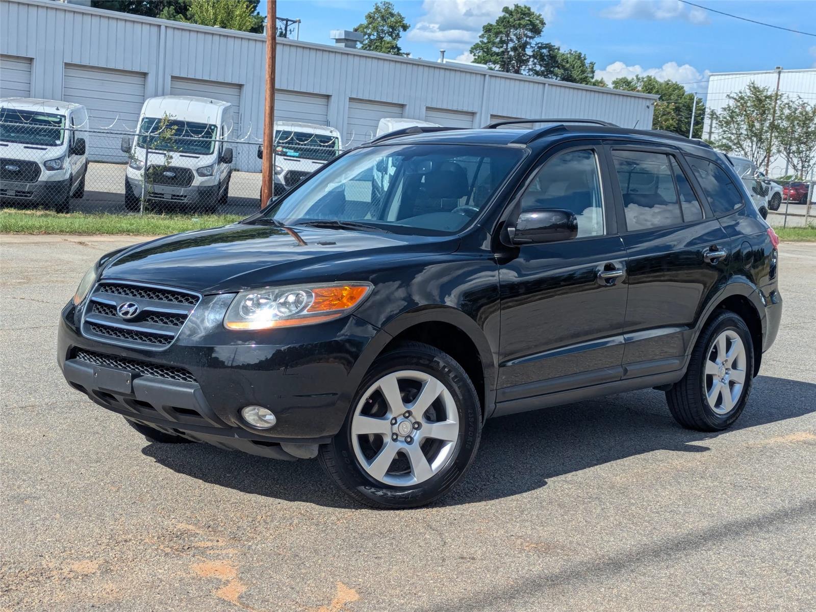 Ebony Black 2009 Hyundai Santa Fe SUV / Crossover All-Wheel Drive
