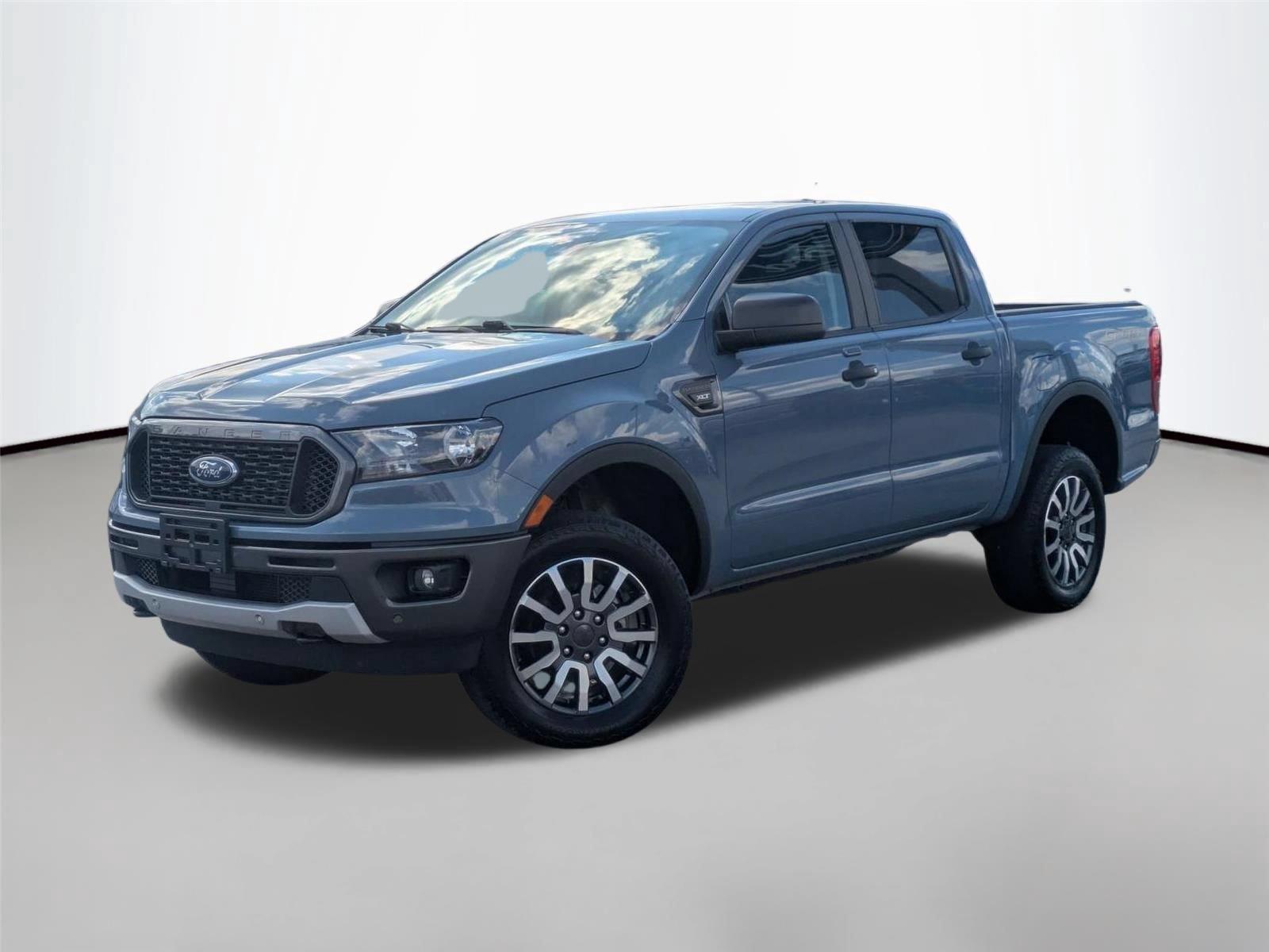 Blue (Azure Gray Metallic Tri-Coat) 2023 Ford Ranger Pickup Truck Four-Wheel Drive Automatic