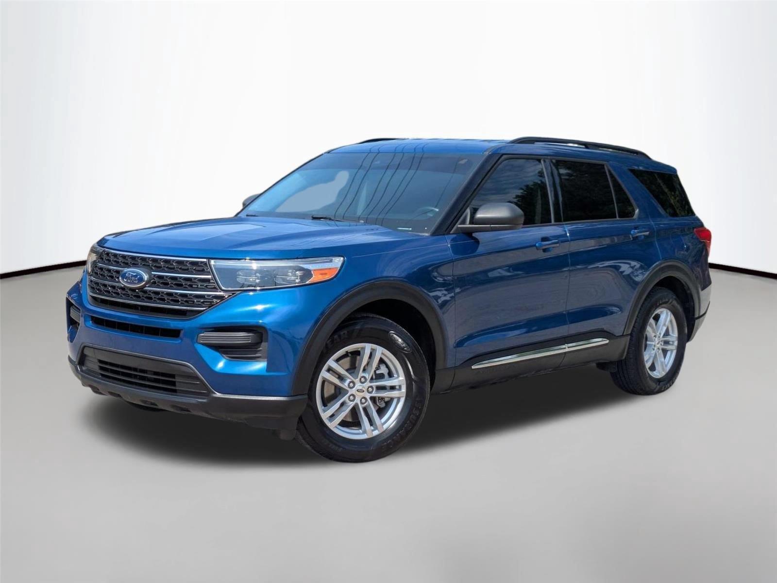 Atlas Blue Metallic 2022 Ford Explorer SUV / Crossover Rear-Wheel Drive Automatic