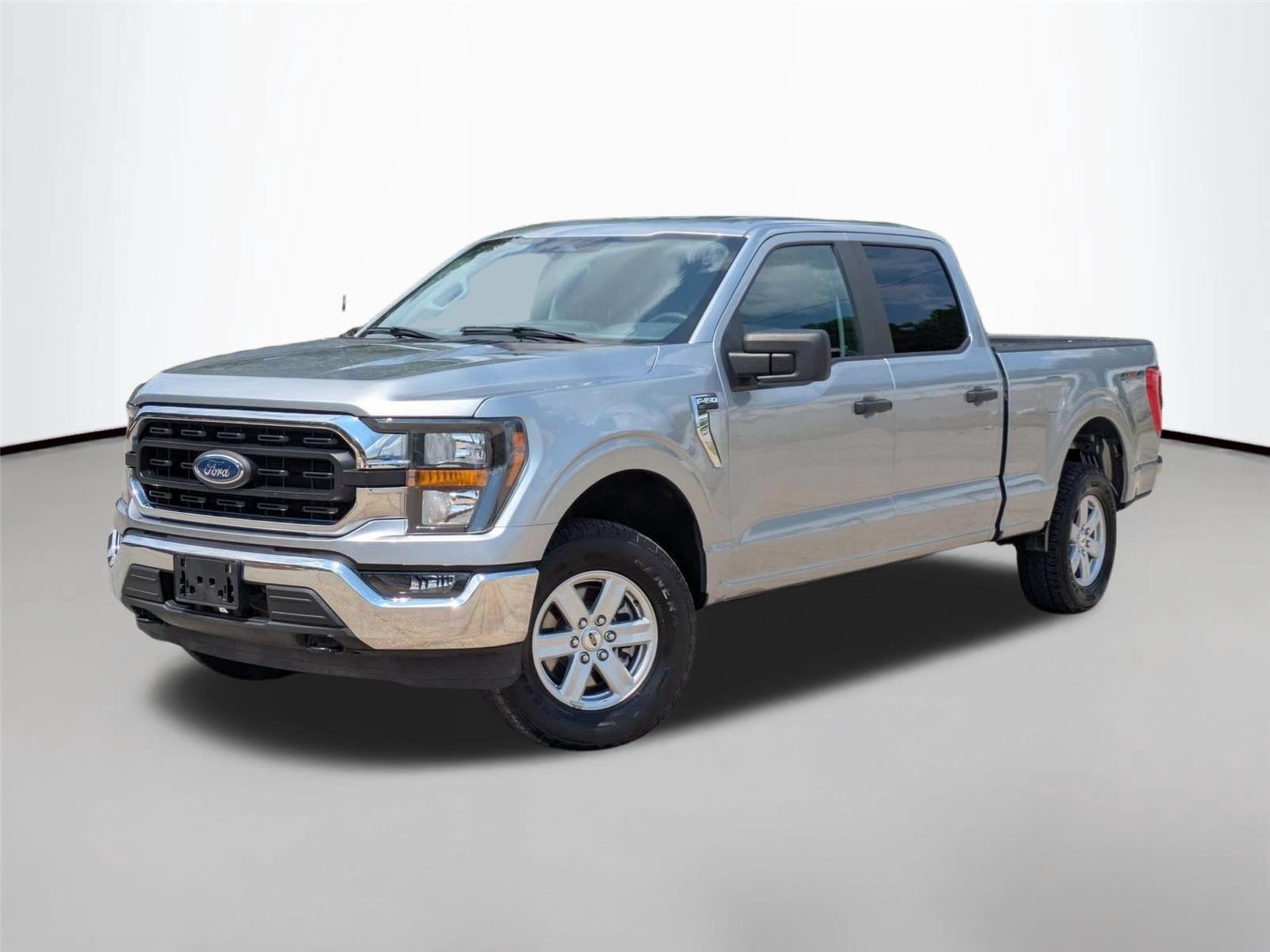 Iconic Silver Metallic 2023 Ford F-150 Pickup Truck Four-Wheel Drive Automatic