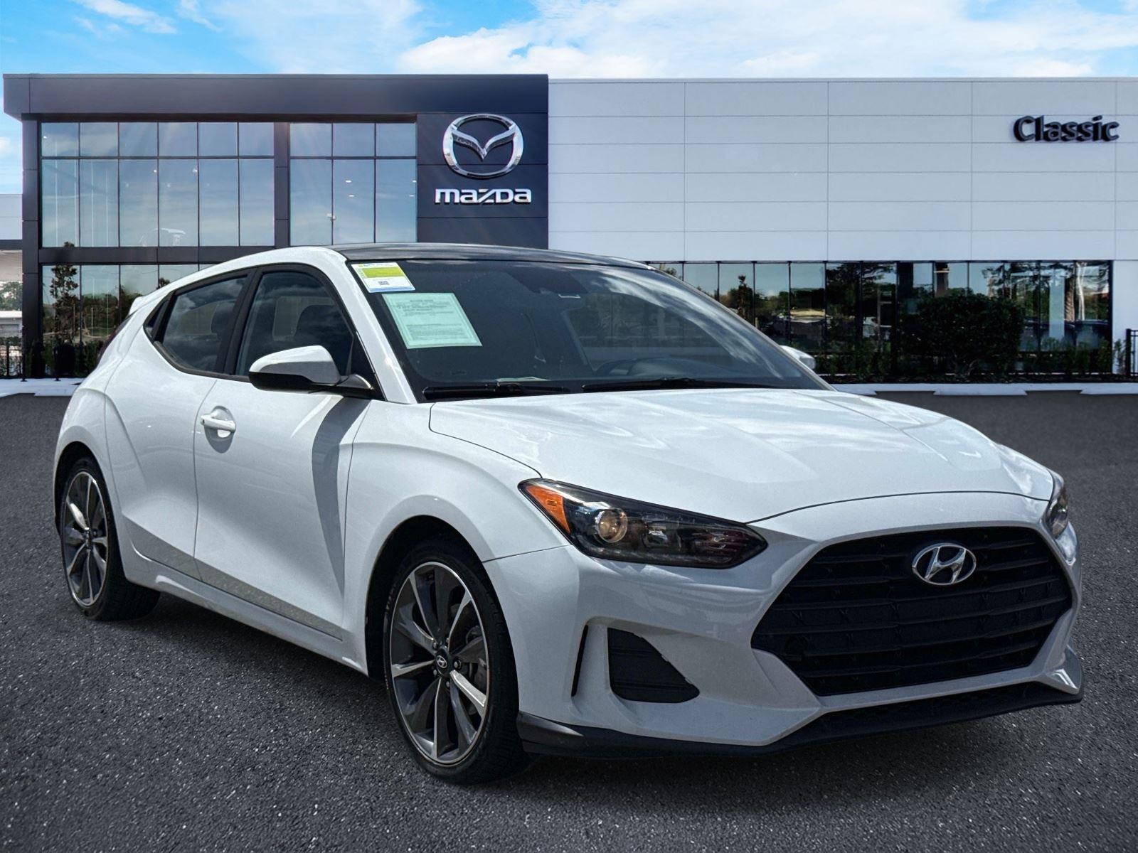 Chalk White 2020 Hyundai Veloster 2.0L Premium FWD Coupe Front-Wheel Drive Automatic