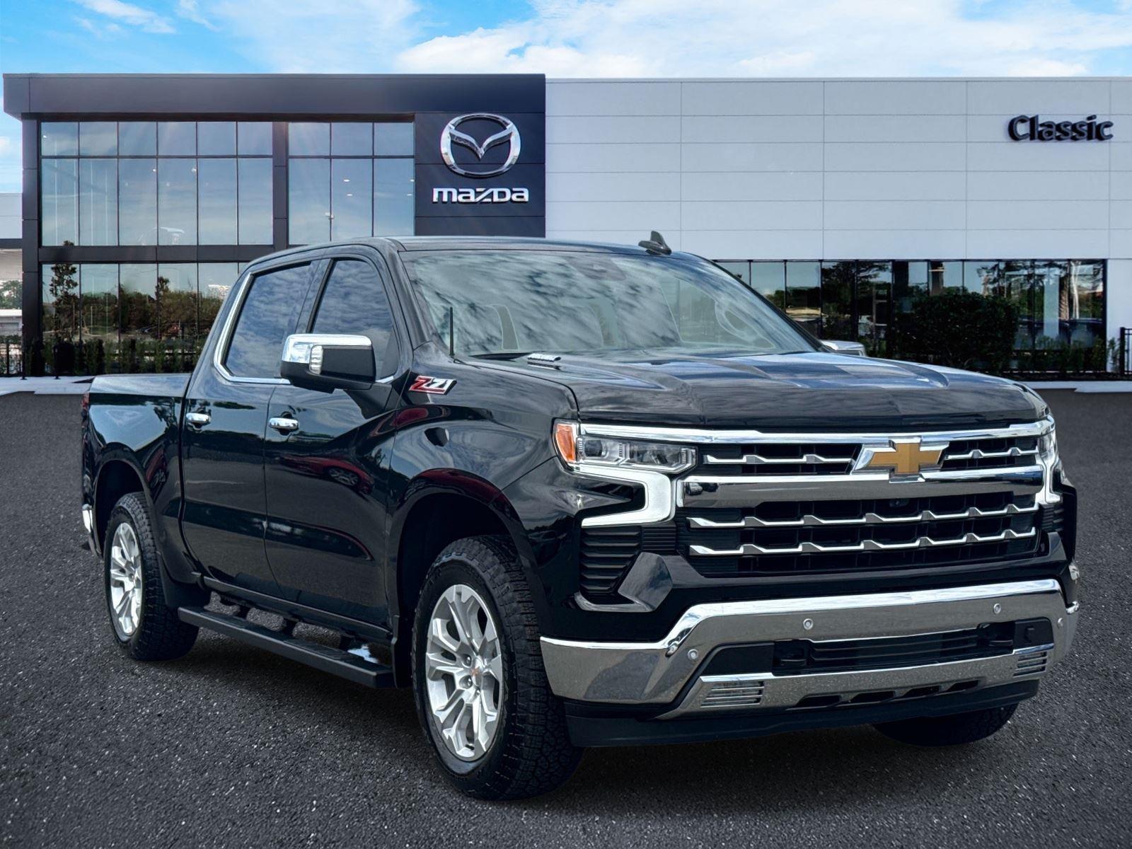 Black 2025 Chevrolet Silverado 1500 Pickup Truck Four-Wheel Drive Automatic