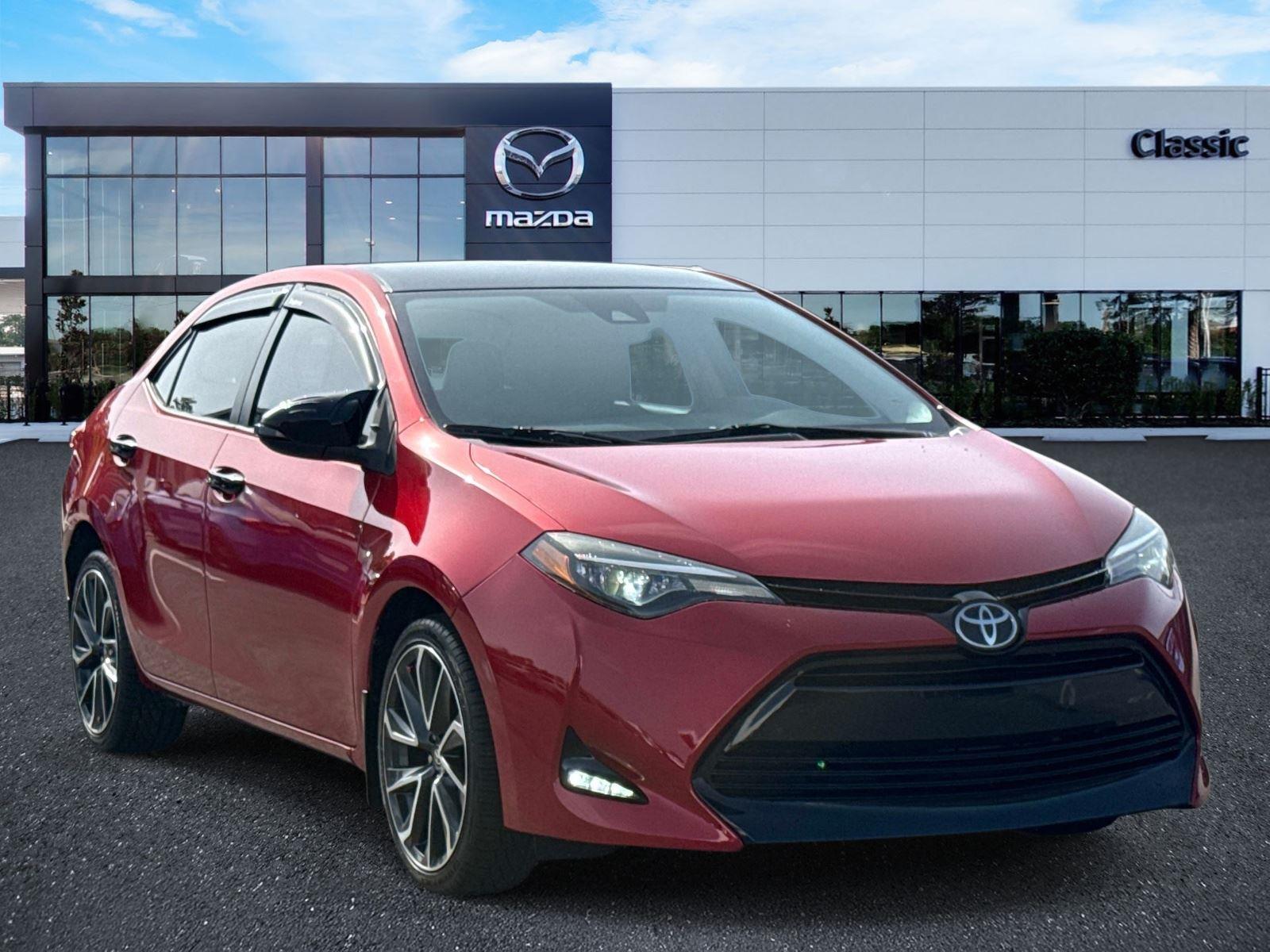 Barcelona Red Metallic 2018 Toyota Corolla Sedan Front-Wheel Drive Continuously Variable Transmission