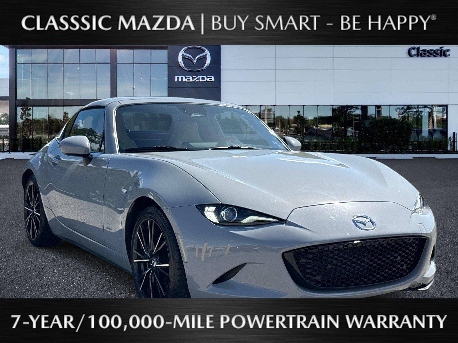 Aero Gray 2024 Mazda MX-5 Miata Convertible Rear-Wheel Drive Manual