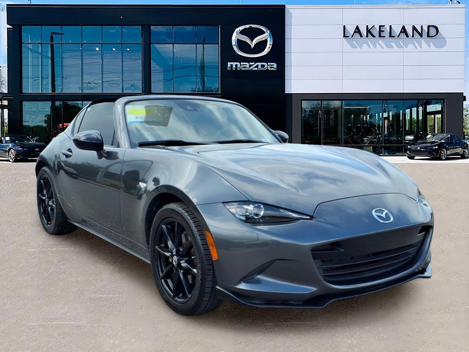 Machine Gray Metallic 2021 Mazda MX-5 Miata Convertible Rear-Wheel Drive Automatic