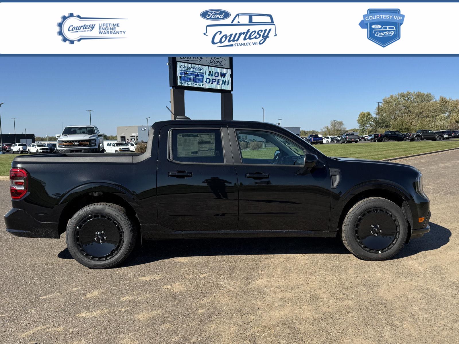Black 2025 Ford Maverick Pickup Truck All-Wheel Drive 7-Speed Automatic