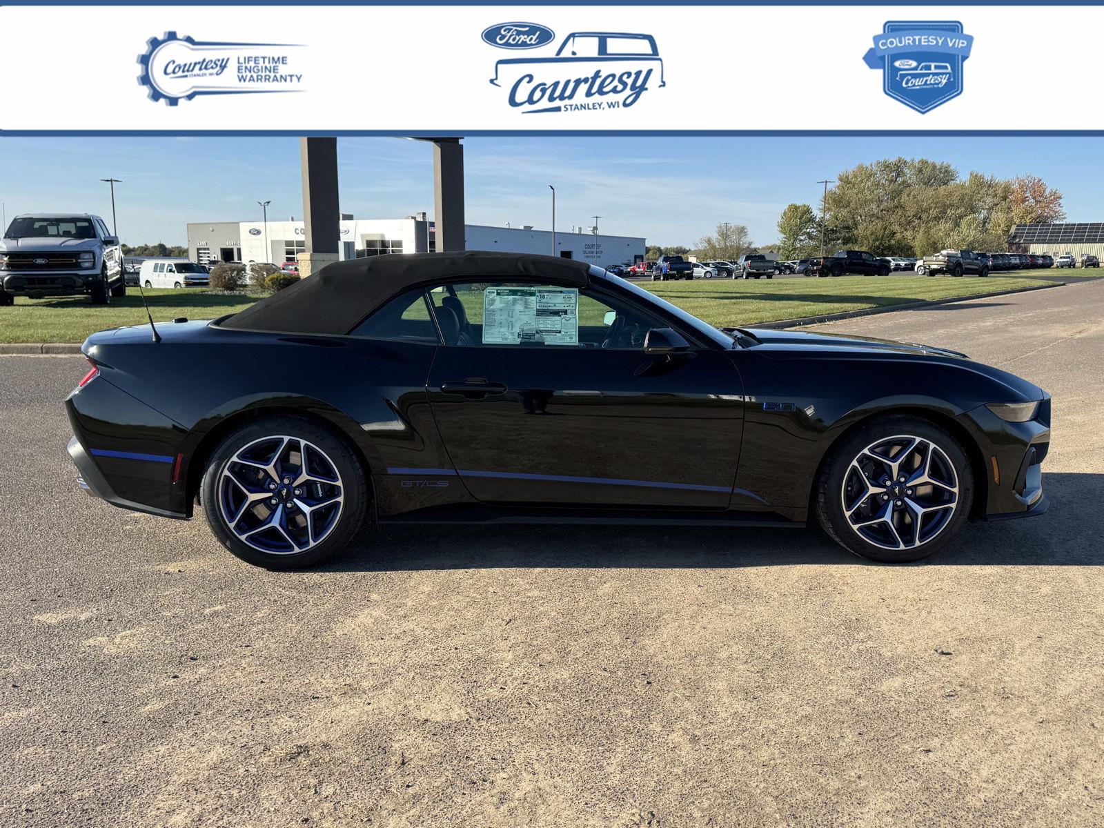 Shadow Black 2025 Ford Mustang GT Premium Convertible RWD Convertible Rear-Wheel Drive 6-Speed Manual