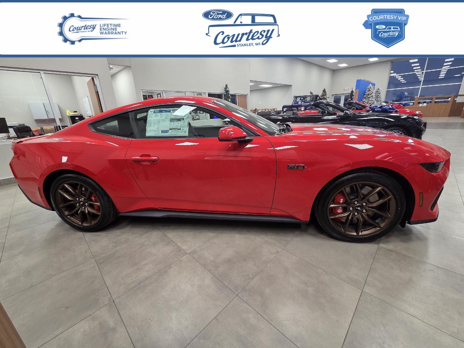 Race Red 2026 Ford Mustang GT Fastback RWD Coupe Rear-Wheel Drive 6-Speed Manual