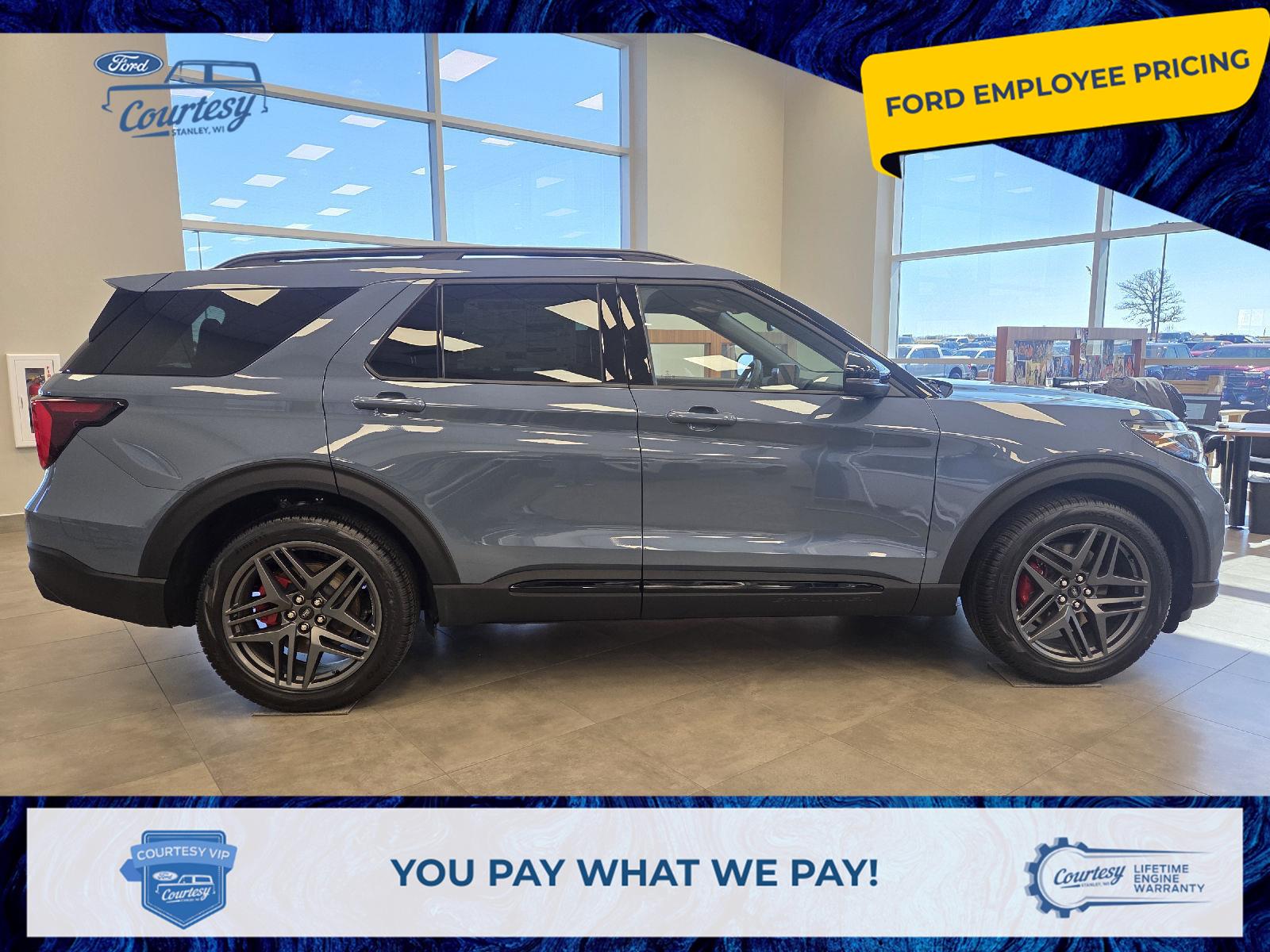 Vapor Blue Metallic 2026 Ford Explorer ST AWD SUV / Crossover All-Wheel Drive Automatic