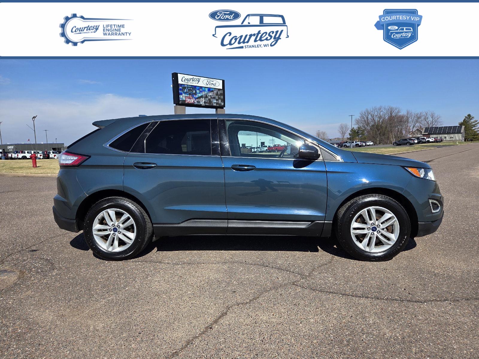 Too Good To Be Blue Metallic 2016 Ford Edge SEL AWD SUV / Crossover All-Wheel Drive 6-Speed Automatic