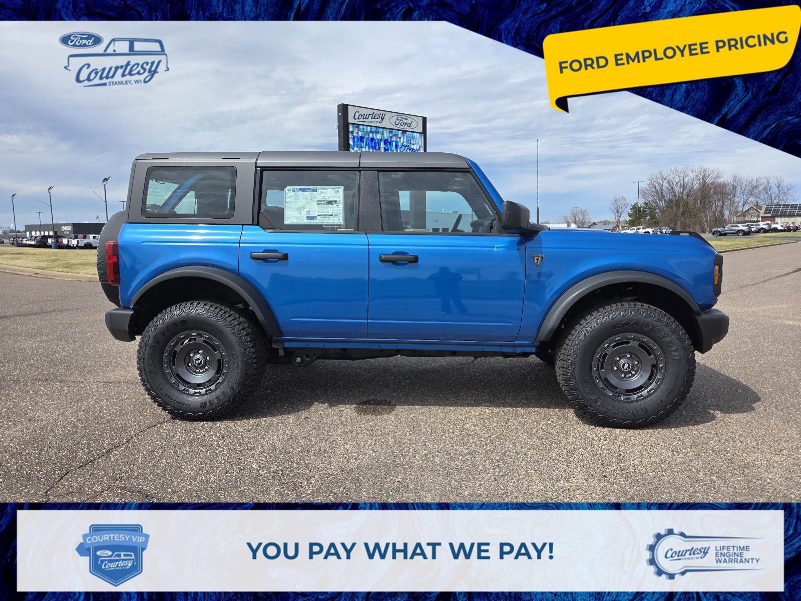 VEL BLUE 2025 Ford Bronco 4-Door 4WD SUV / Crossover Four-Wheel Drive Automatic
