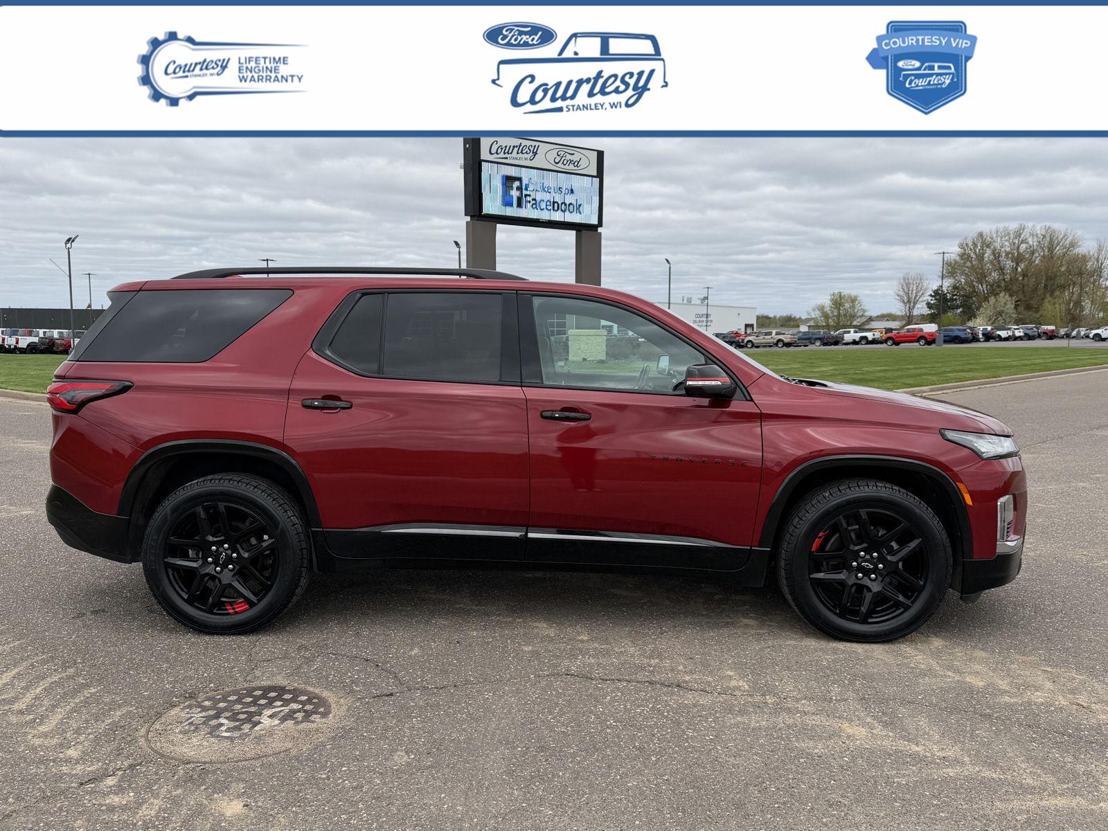Cherry Red Tintcoat 2022 Chevrolet Traverse Premier AWD SUV / Crossover Four-Wheel Drive 9-Speed Automatic
