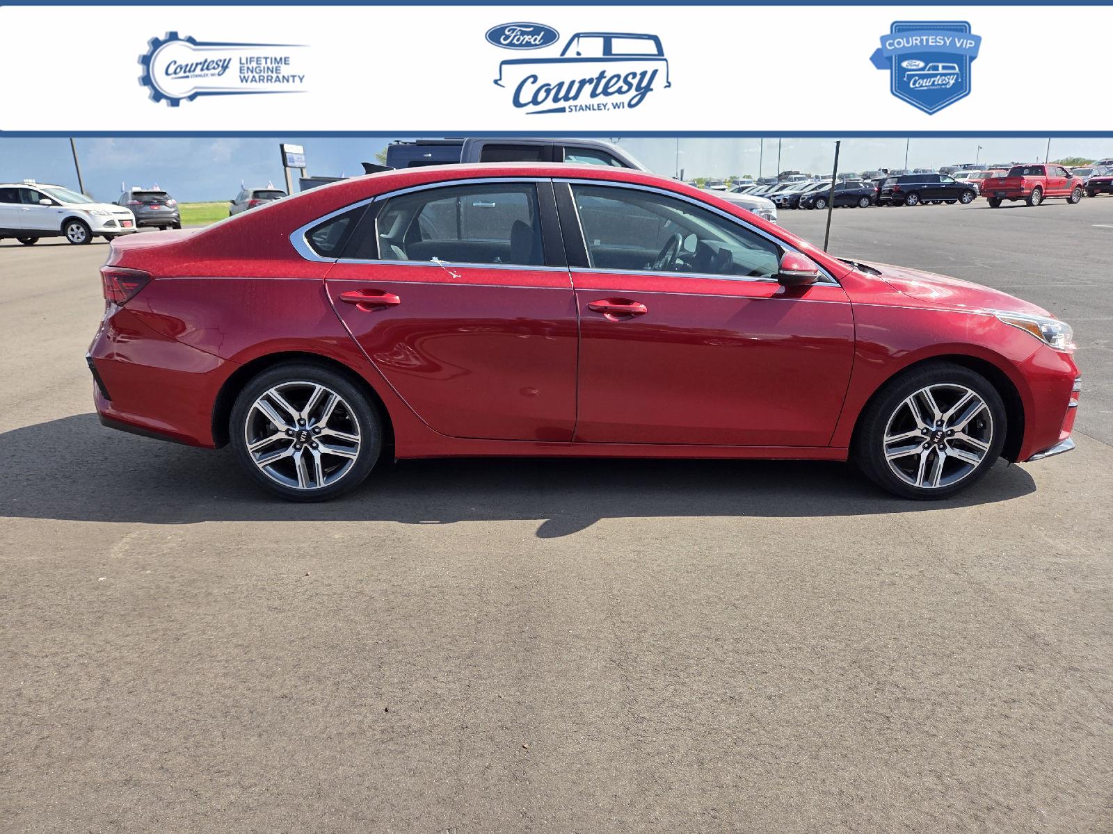 Currant Red 2020 Kia Forte Sedan Front-Wheel Drive Continuously Variable Transmission