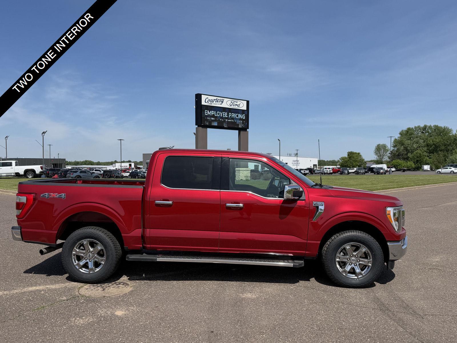 Rapid Red Metallic Tinted Clearcoat 2023 Ford F-150 Pickup Truck Four-Wheel Drive Automatic