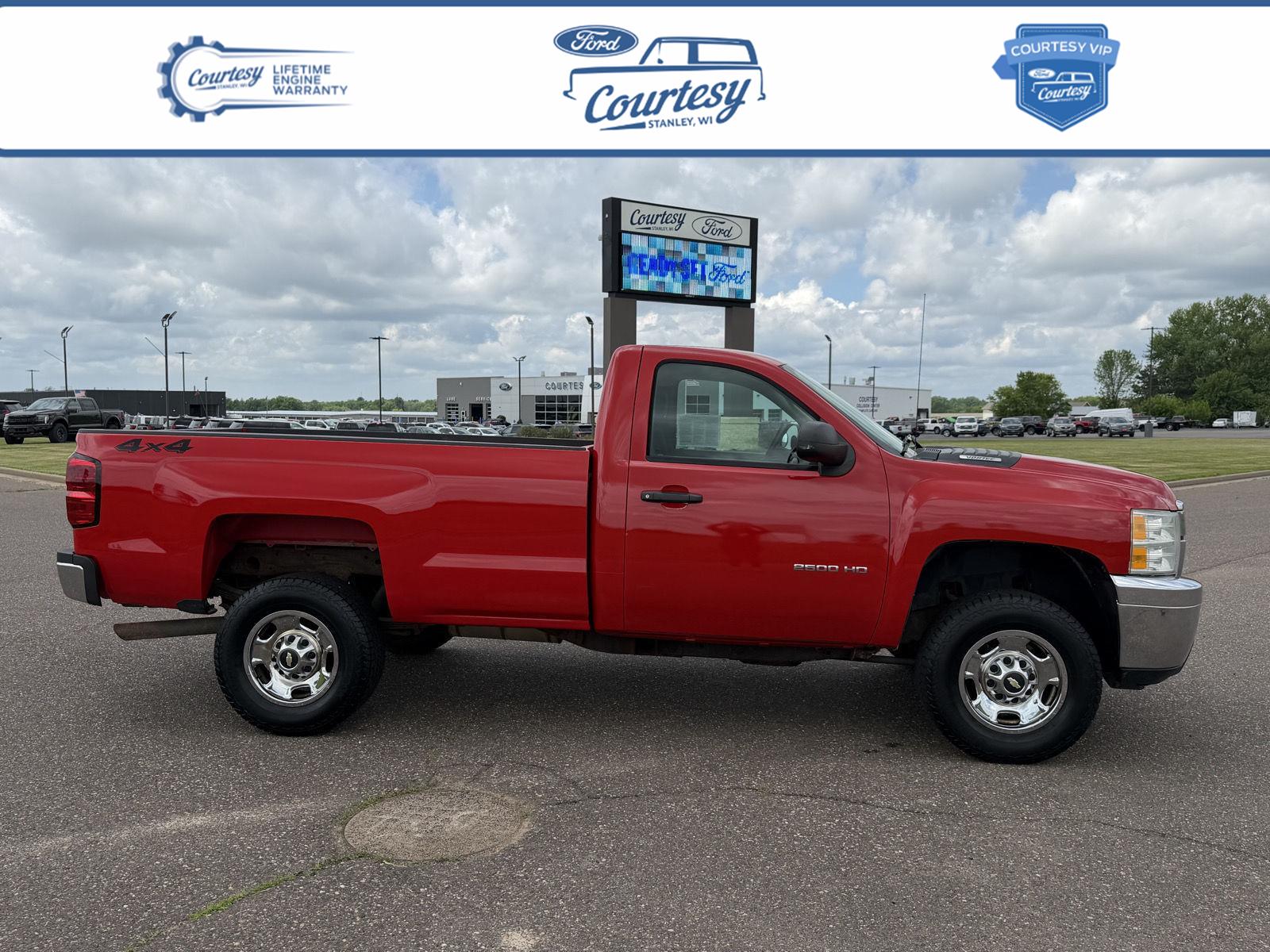 Victory Red 2013 Chevrolet Silverado 2500HD Work Truck LB 4WD Pickup Truck Four-Wheel Drive 6-Speed Automatic