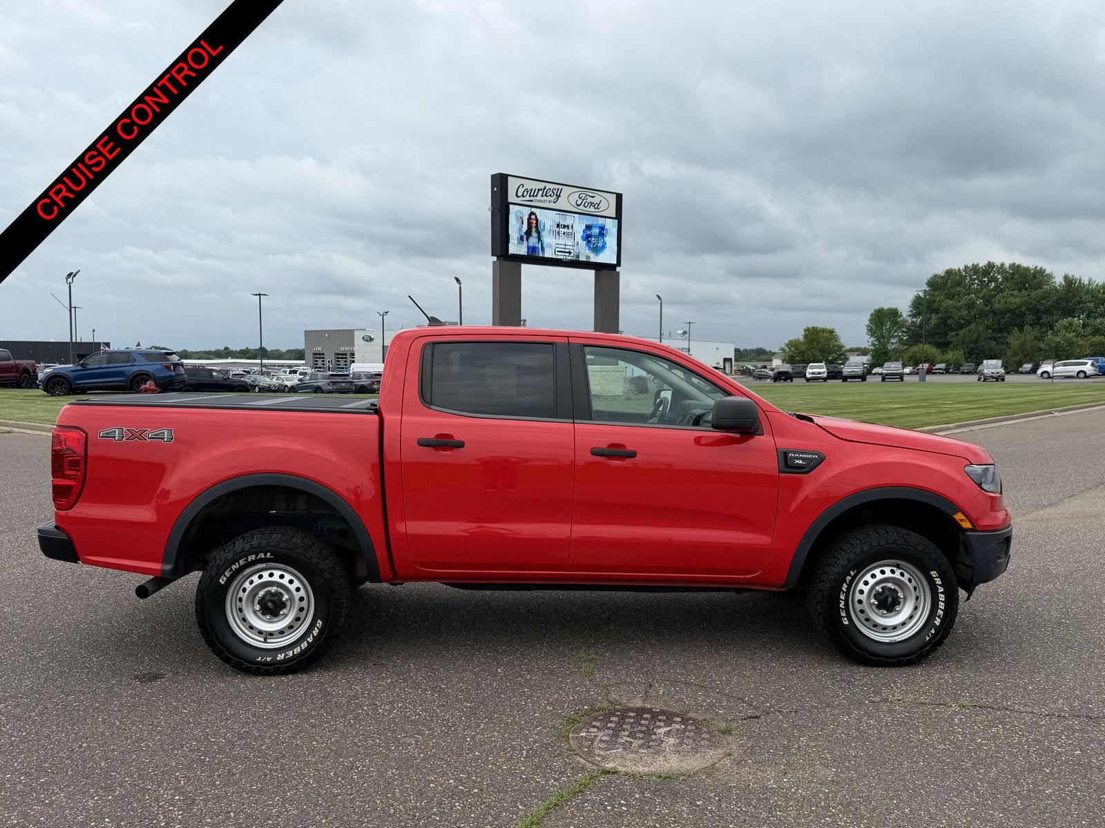 Red 2022 Ford Ranger Pickup Truck Four-Wheel Drive