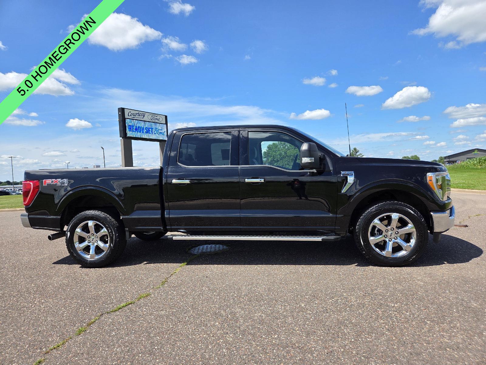 Agate Black Metallic 2022 Ford F-150 Pickup Truck Four-Wheel Drive Automatic