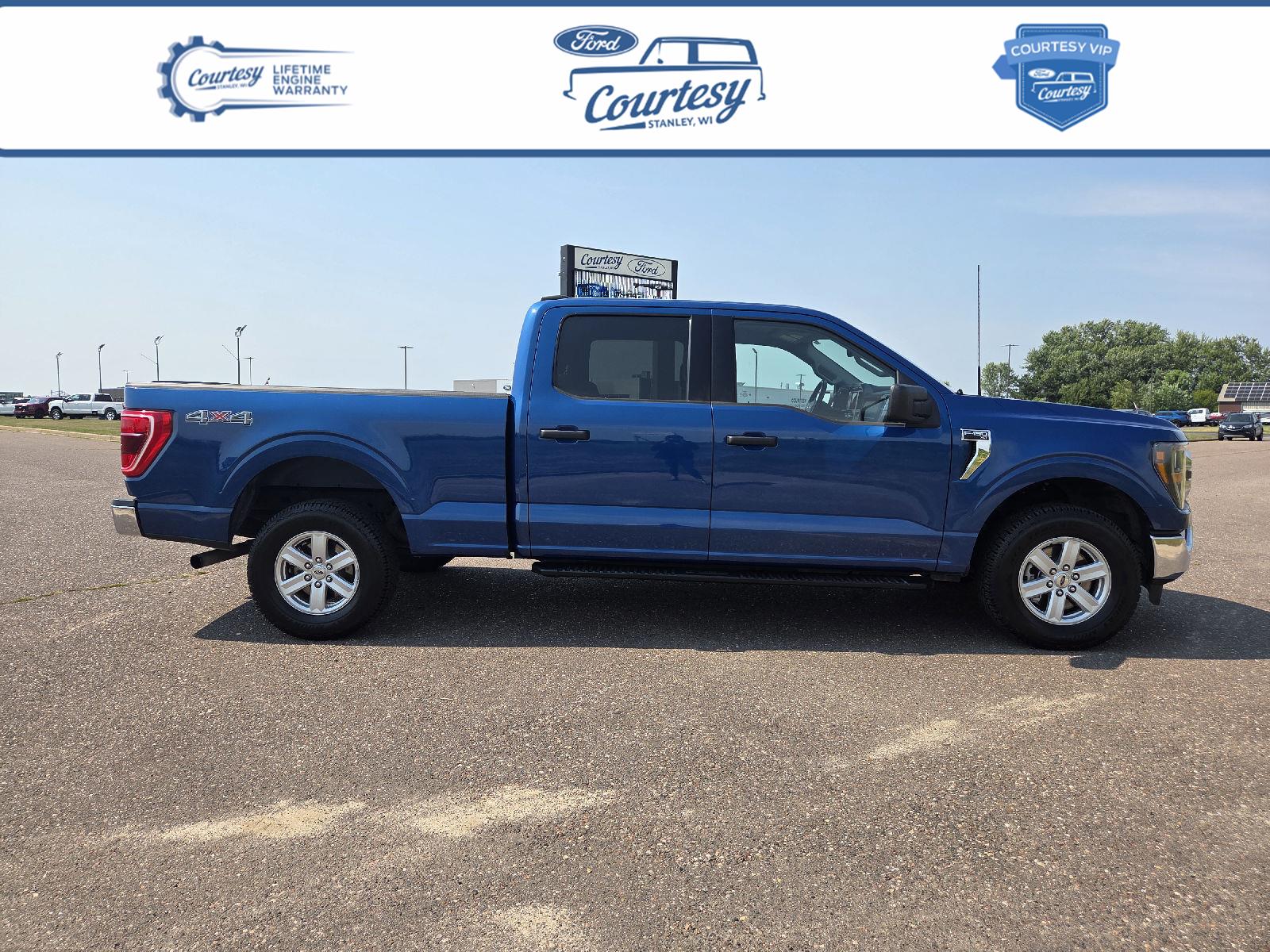Atlas Blue Metallic 2023 Ford F-150 Pickup Truck Four-Wheel Drive Automatic