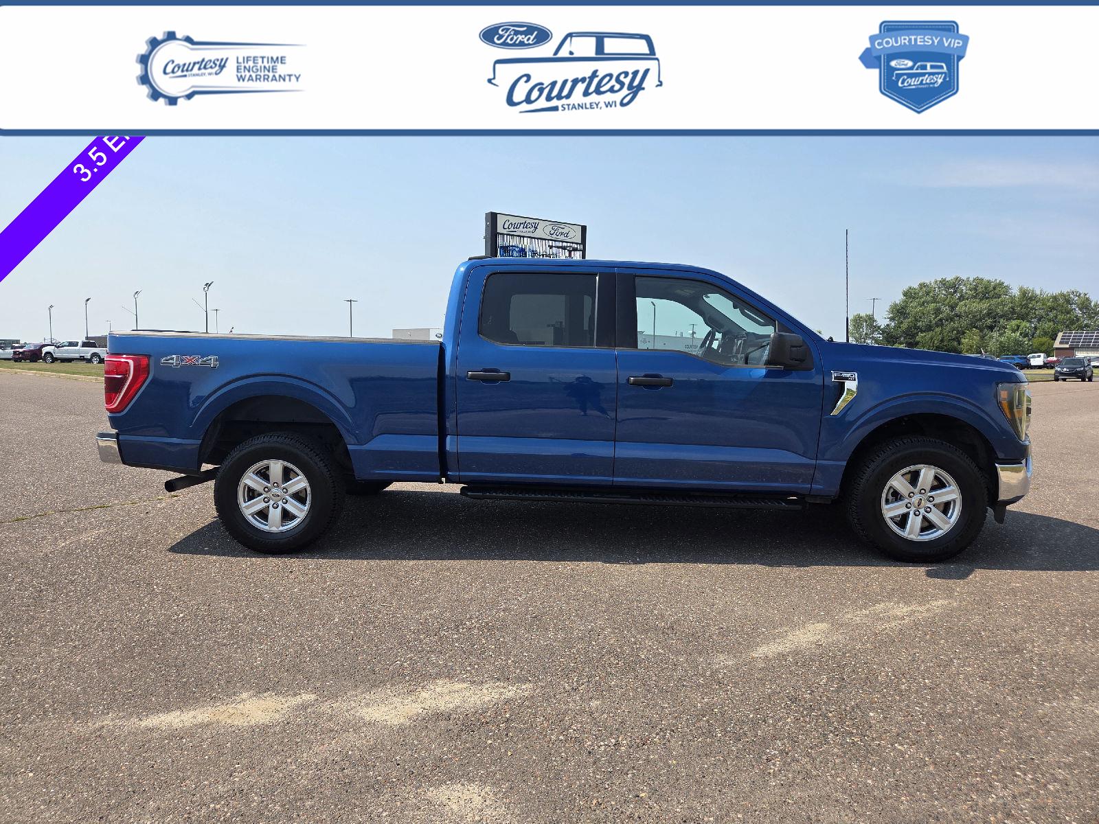 Atlas Blue Metallic 2023 Ford F-150 Pickup Truck Four-Wheel Drive Automatic