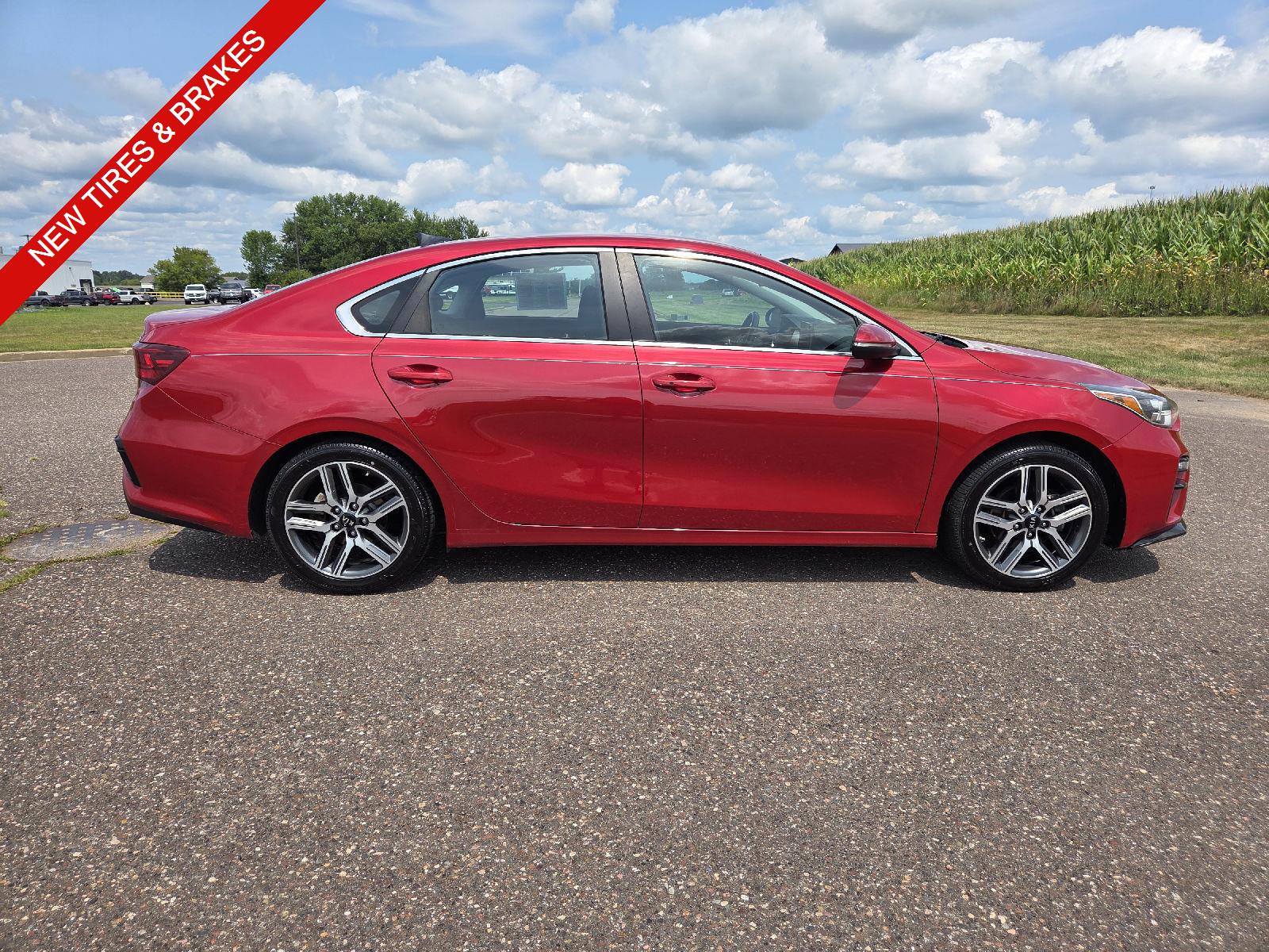 Currant Red 2020 Kia Forte Sedan Front-Wheel Drive Continuously Variable Transmission