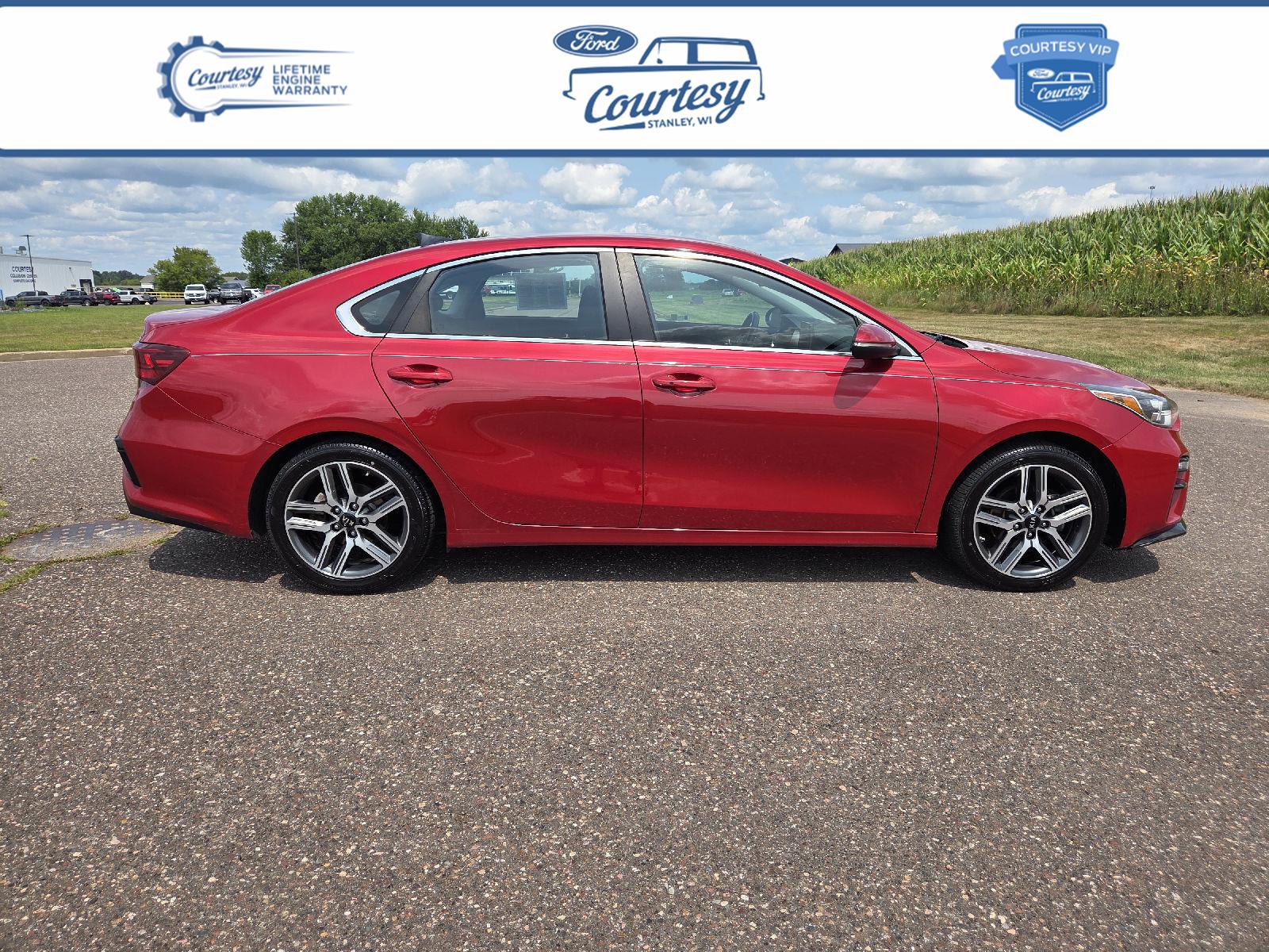 Currant Red 2020 Kia Forte Sedan Front-Wheel Drive Continuously Variable Transmission