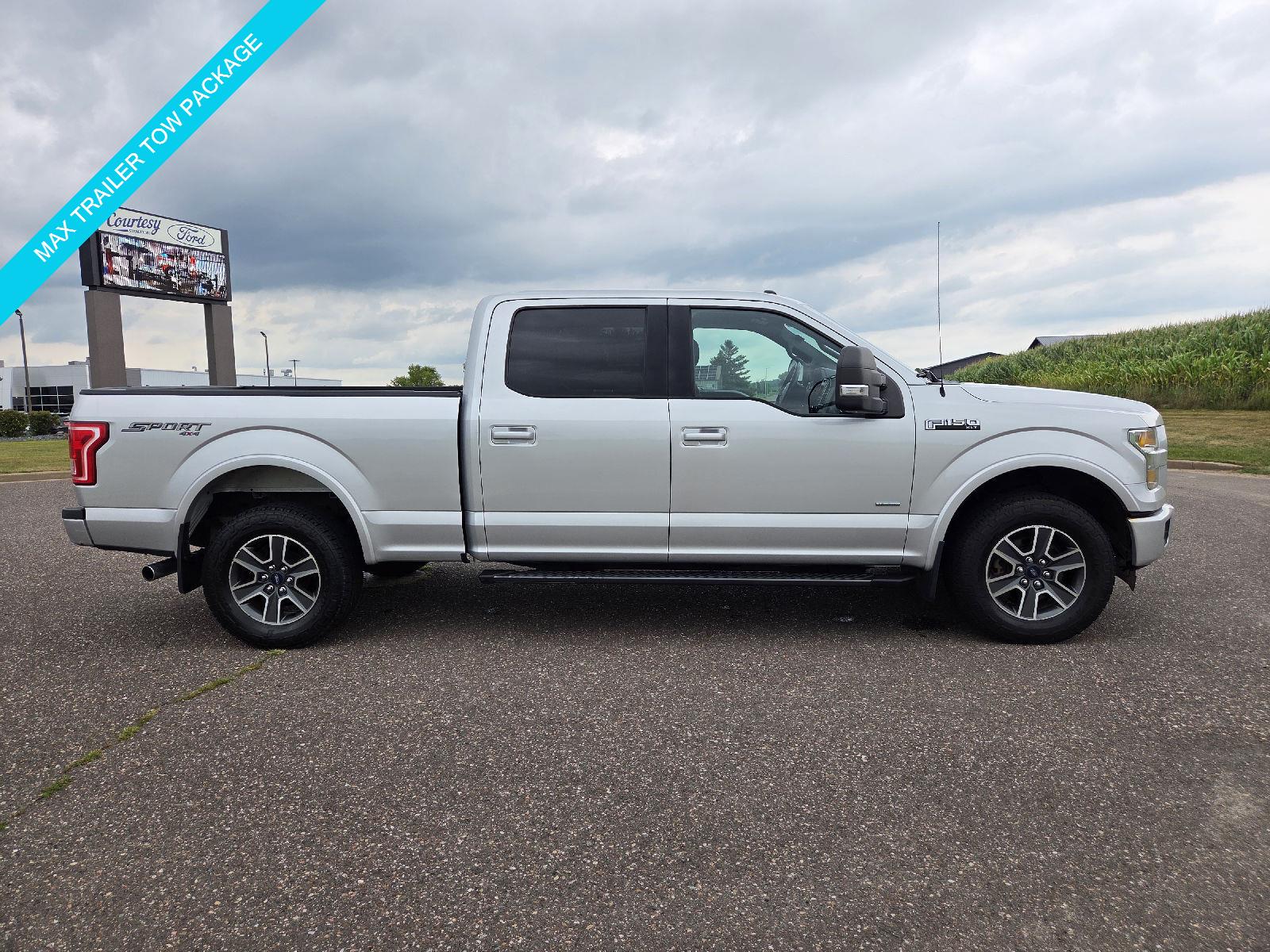Ingot Silver Metallic 2016 Ford F-150 Pickup Truck Four-Wheel Drive 6-Speed Automatic
