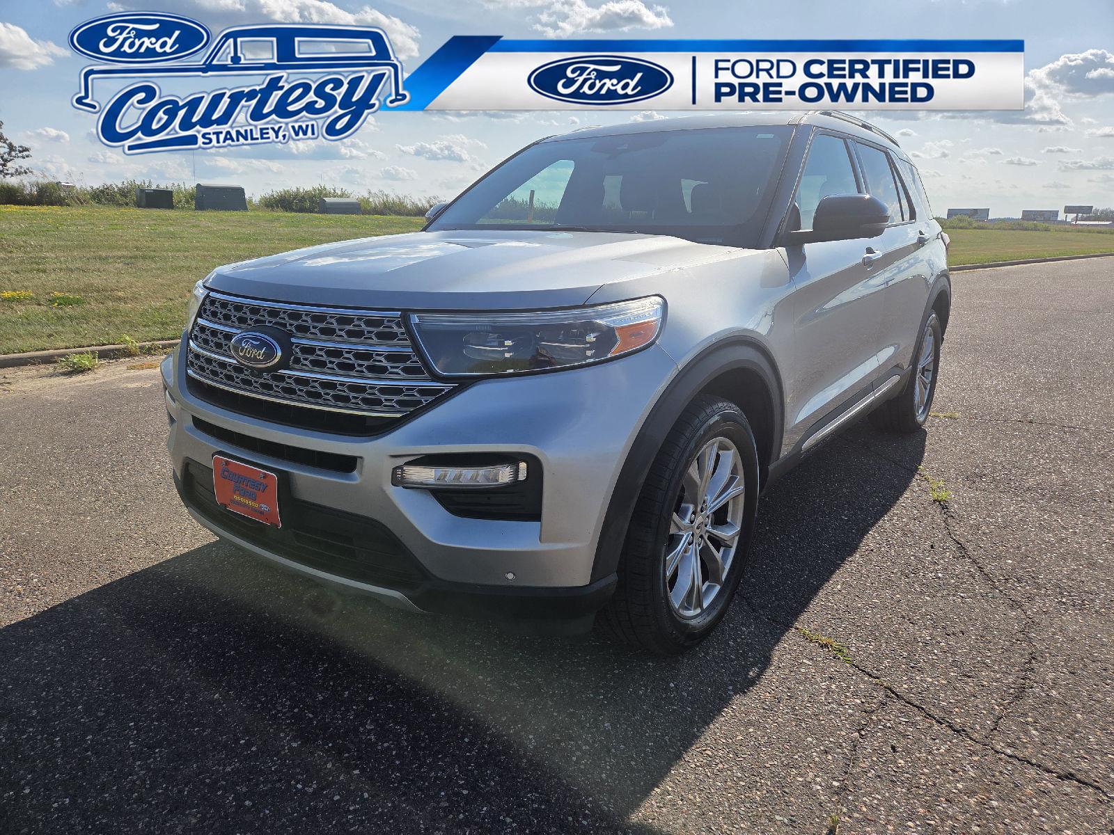 Iconic Silver Metallic 2020 Ford Explorer SUV / Crossover All-Wheel Drive Automatic