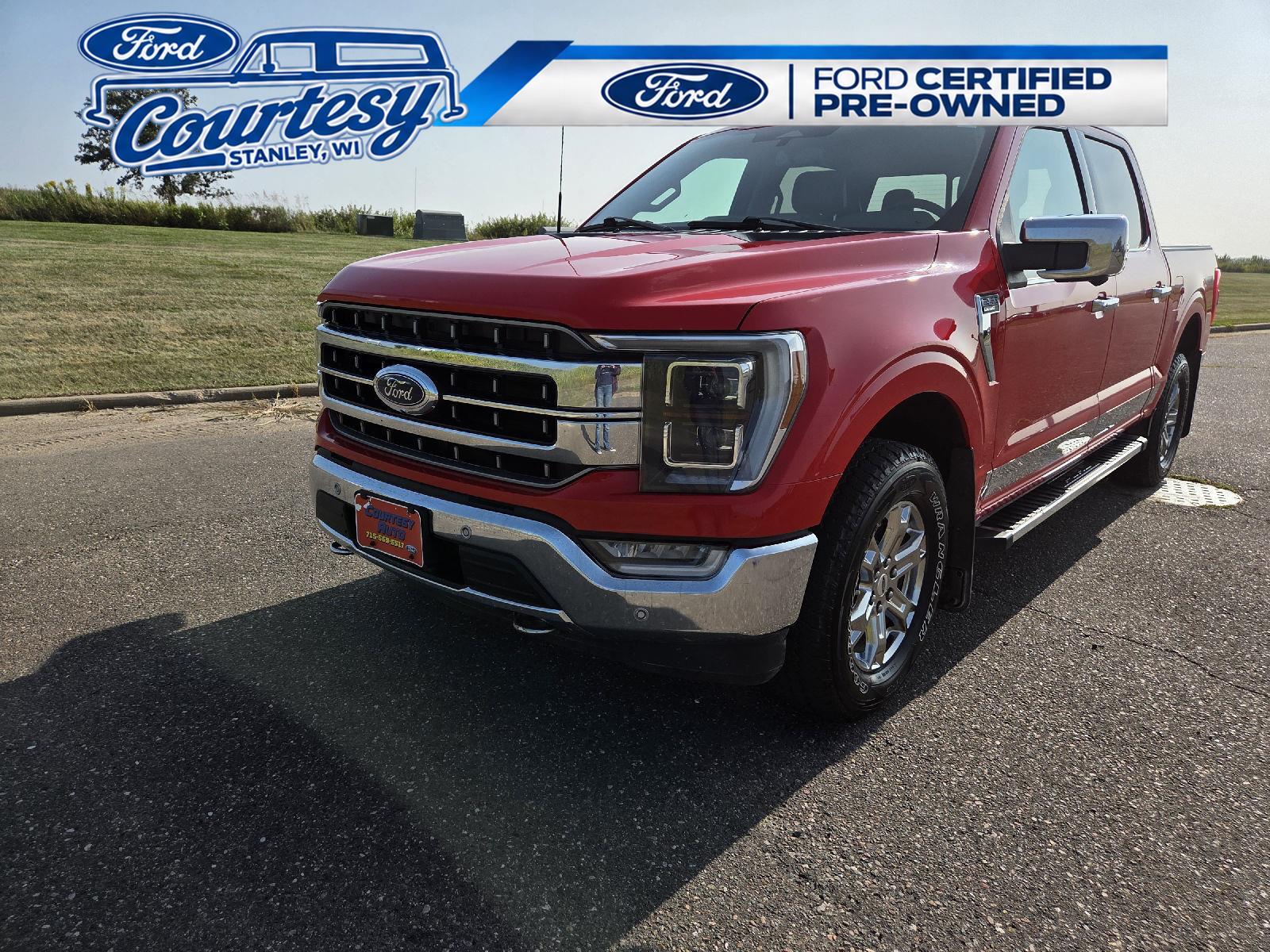 Race Red 2022 Ford F-150 Pickup Truck Four-Wheel Drive Automatic