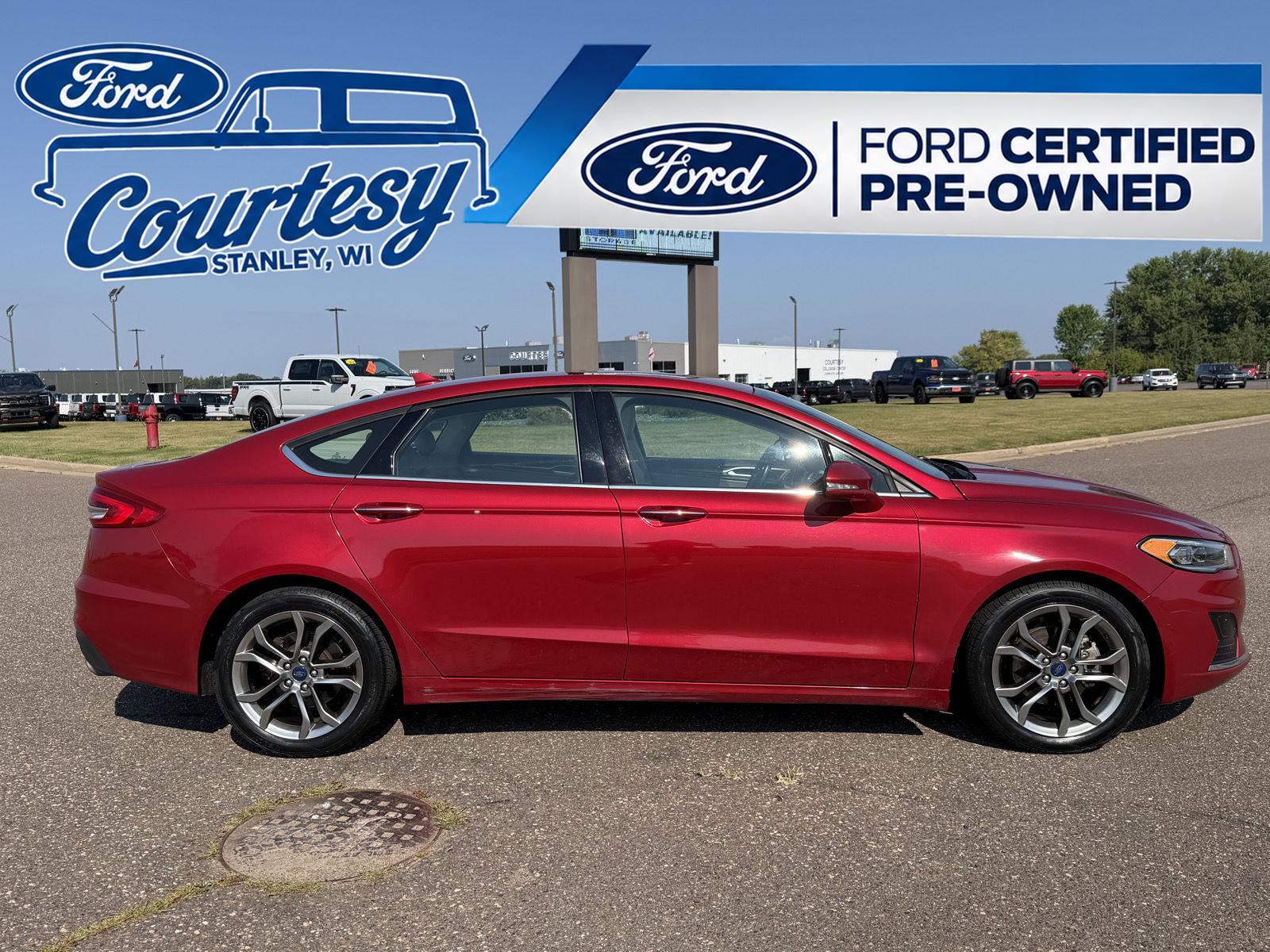 Rapid Red Metallic Tinted Clearcoat 2020 Ford Fusion Sedan Front-Wheel Drive 6-Speed Automatic