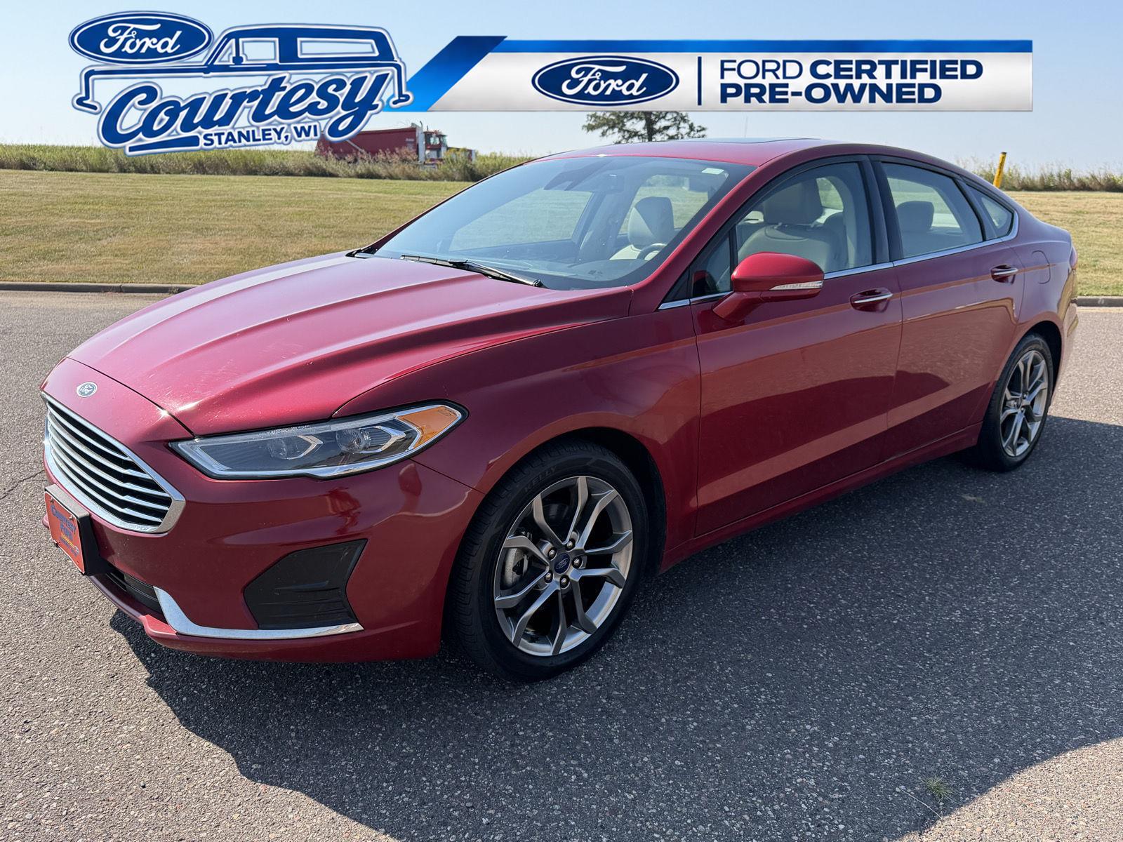 Rapid Red Metallic Tinted Clearcoat 2020 Ford Fusion Sedan Front-Wheel Drive 6-Speed Automatic