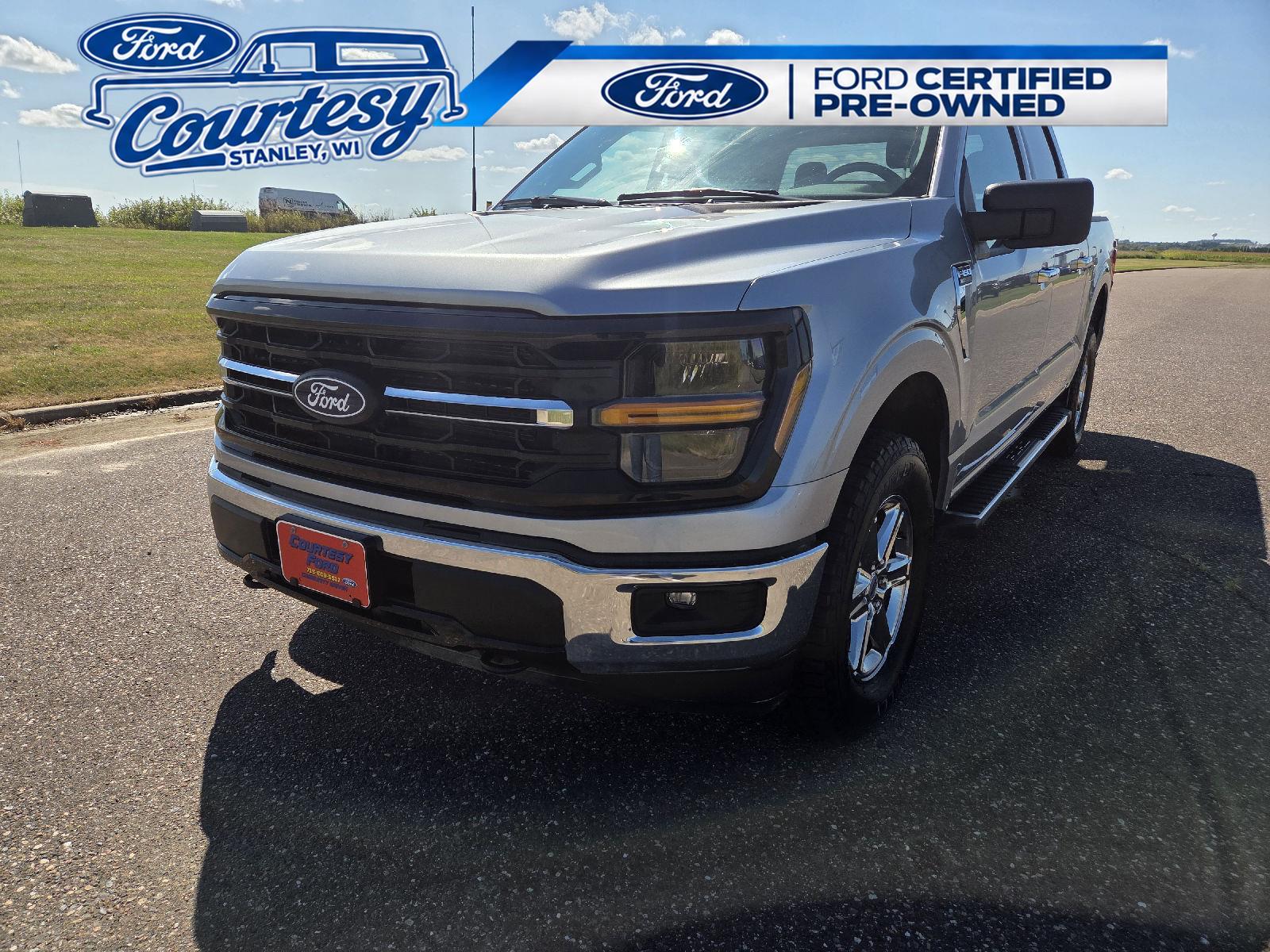 Iconic Silver Metallic 2025 Ford F-150 Pickup Truck Four-Wheel Drive Automatic