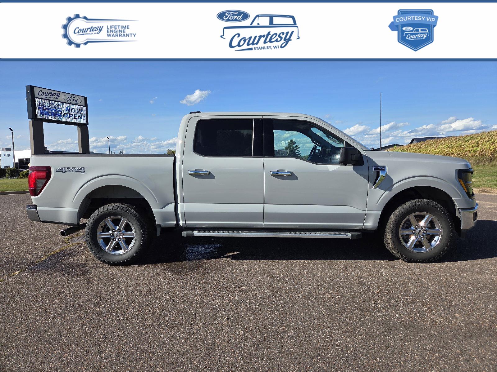 Gray 2024 Ford F-150 Pickup Truck Four-Wheel Drive Automatic