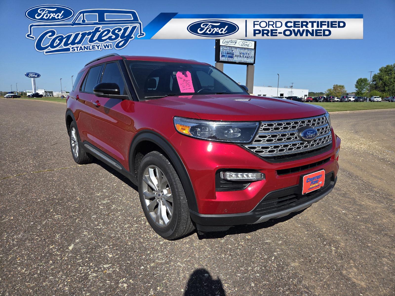 Rapid Red Metallic Tinted Clearcoat 2023 Ford Explorer SUV / Crossover All-Wheel Drive Automatic