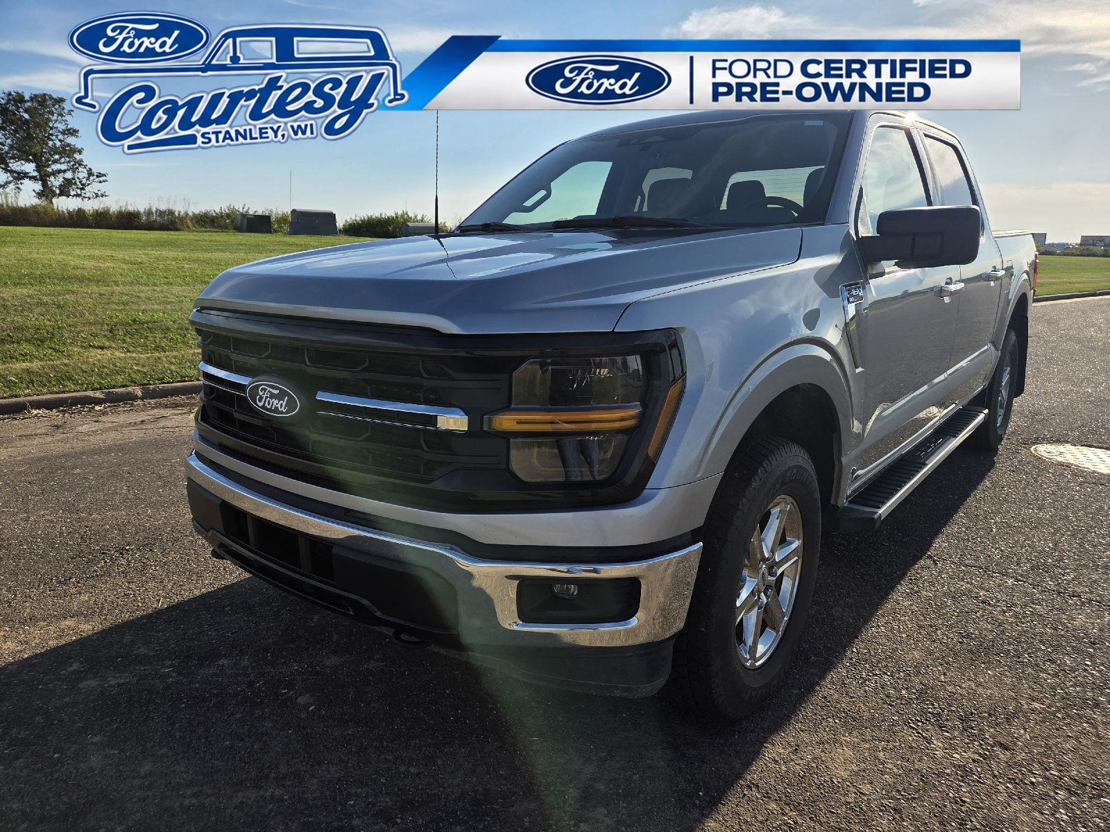 Iconic Silver Metallic 2025 Ford F-150 Pickup Truck Four-Wheel Drive Automatic