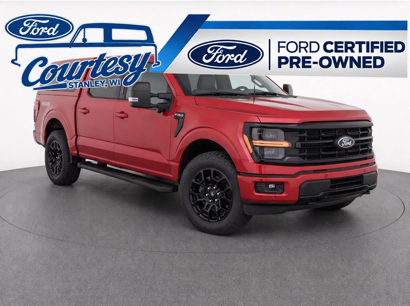 Rapid Red Metallic Tinted Clearcoat 2024 Ford F-150 Pickup Truck Four-Wheel Drive Automatic