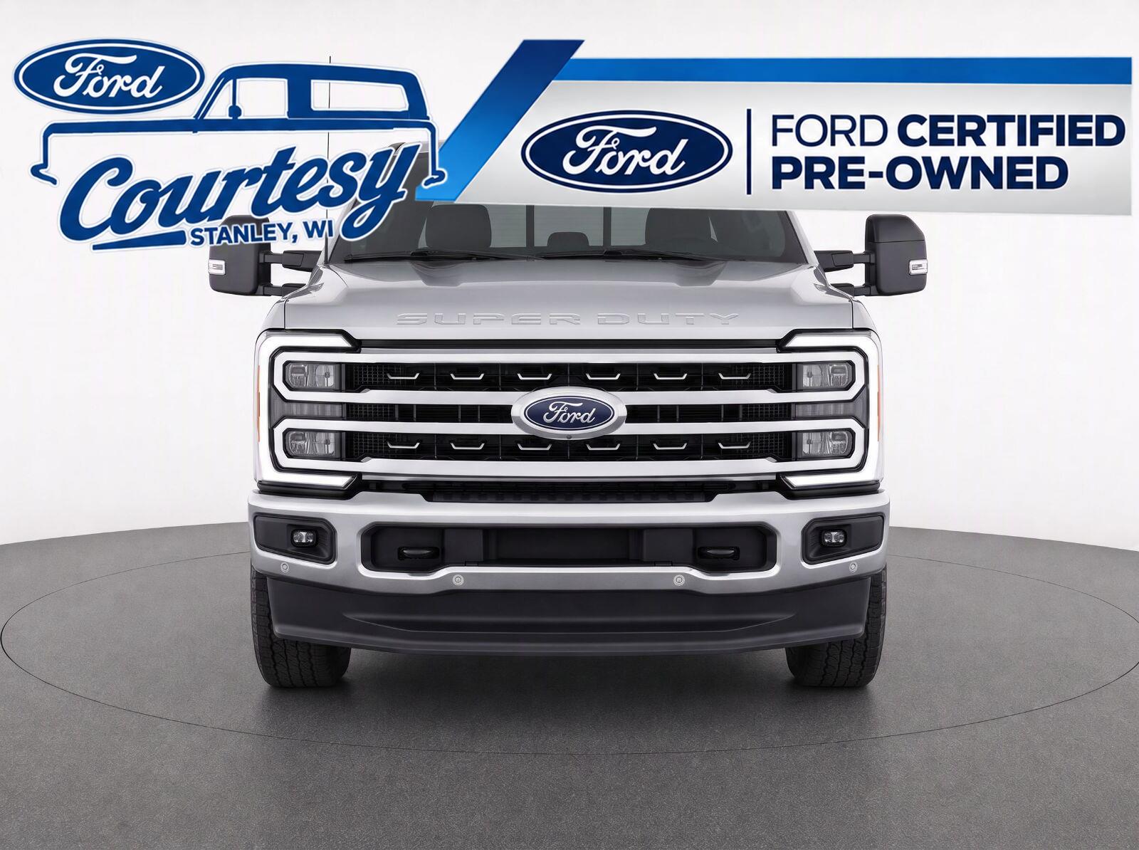 Iconic Silver Metallic 2024 Ford F-350 Super Duty Pickup Truck Four-Wheel Drive Automatic