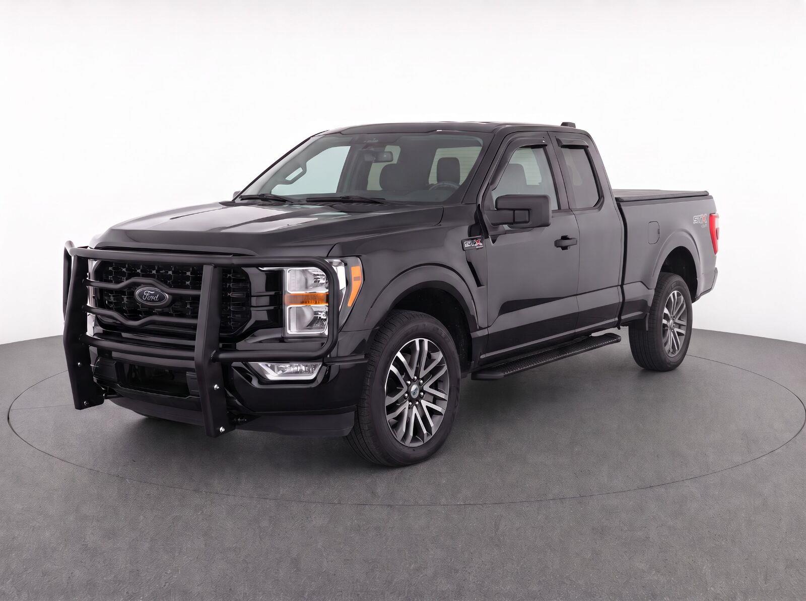 Agate Black Metallic 2021 Ford F-150 Pickup Truck Four-Wheel Drive Automatic