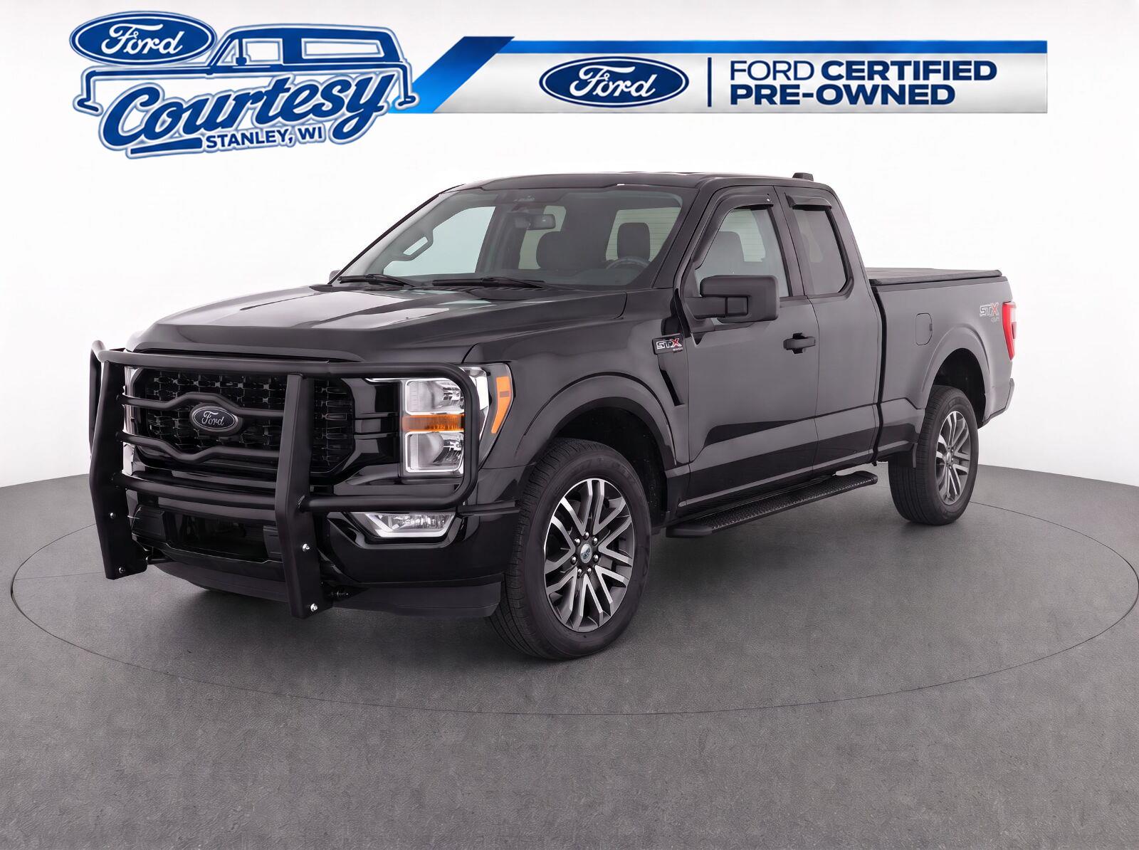 Agate Black Metallic 2021 Ford F-150 Pickup Truck Four-Wheel Drive Automatic