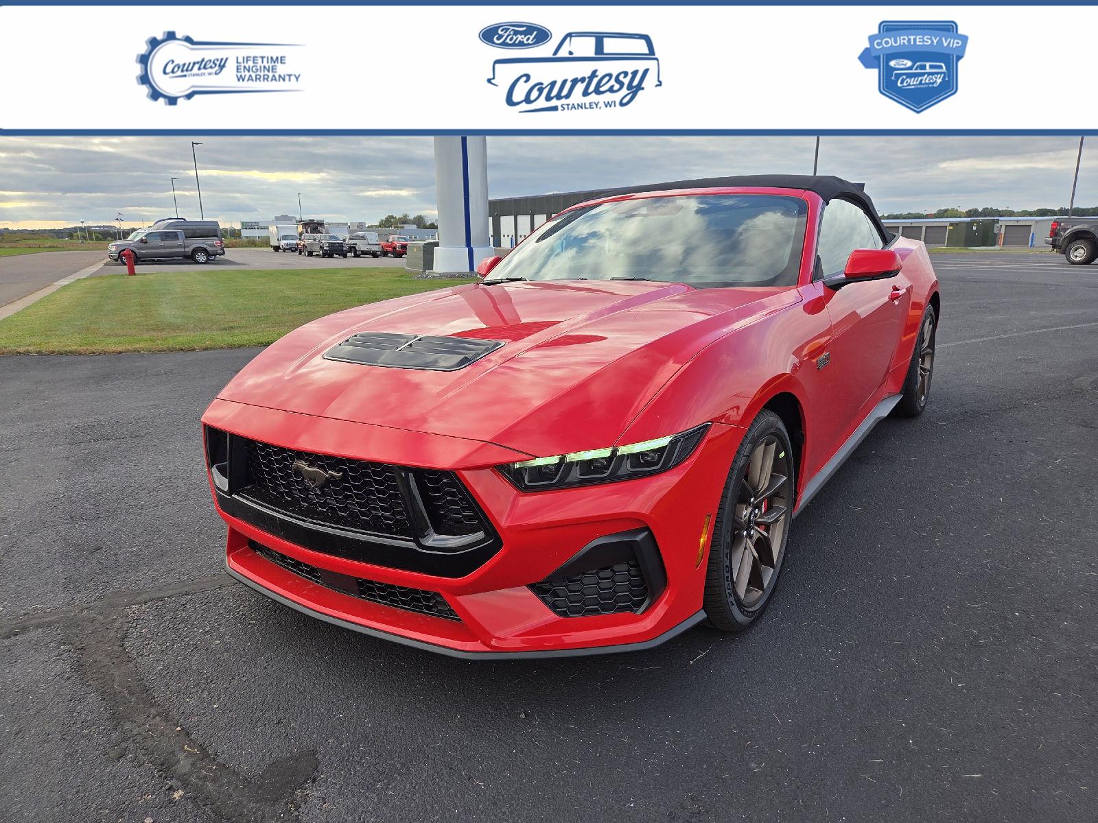 Race Red 2026 Ford Mustang Convertible Rear-Wheel Drive 6-Speed Manual