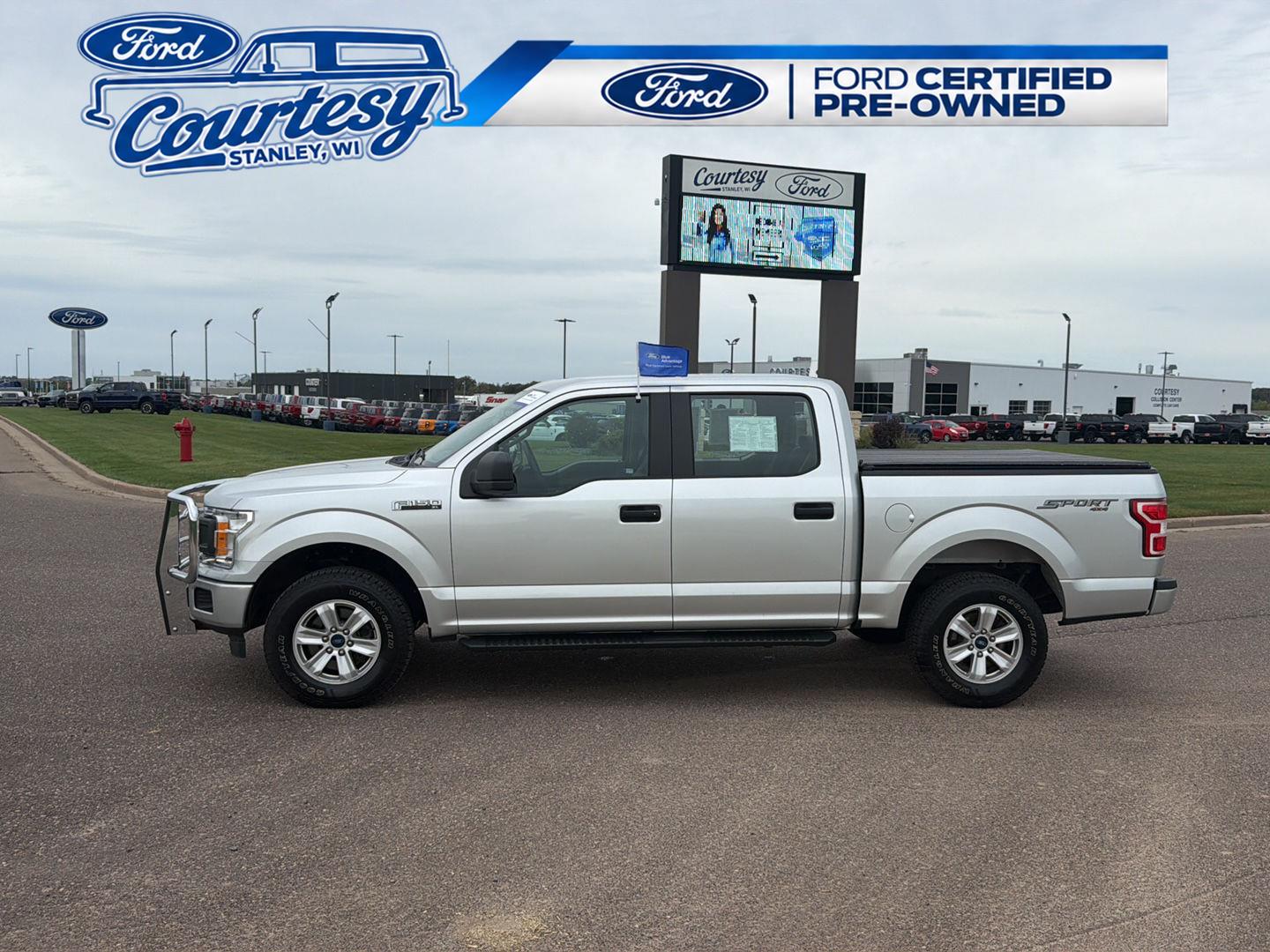 Ingot Silver Metallic 2019 Ford F-150 Pickup Truck Four-Wheel Drive 6-Speed Automatic