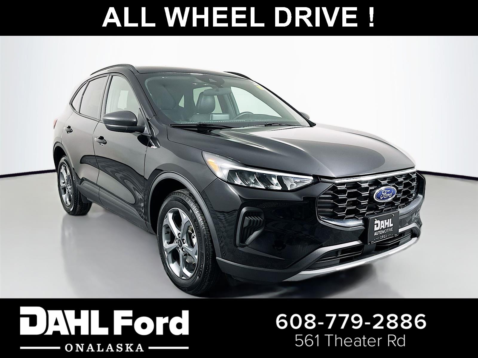 Agate Black Metallic 2025 Ford Escape ST-Line AWD SUV / Crossover All-Wheel Drive 8-Speed Automatic