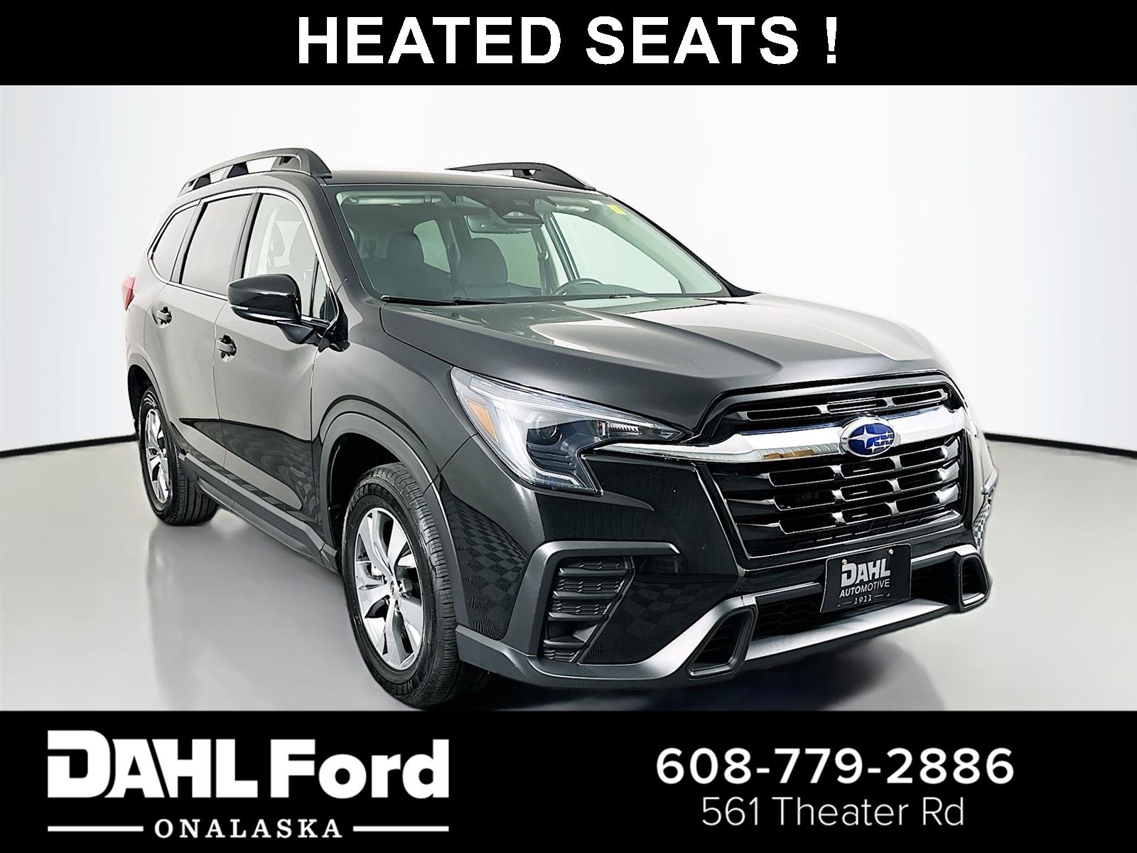 Crystal Black Silica 2024 Subaru Ascent Premium 7-Passenger AWD SUV / Crossover All-Wheel Drive Continuously Variable Transmission