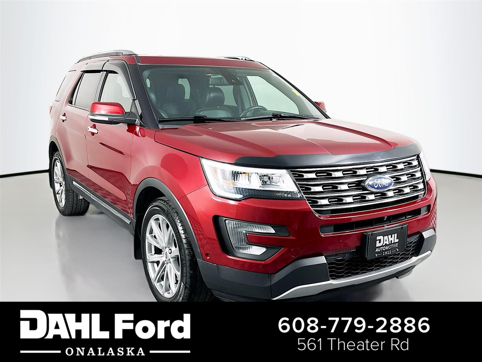 Ruby Red Metallic Tinted Clearcoat 2017 Ford Explorer Limited AWD SUV / Crossover All-Wheel Drive 6-Speed Automatic